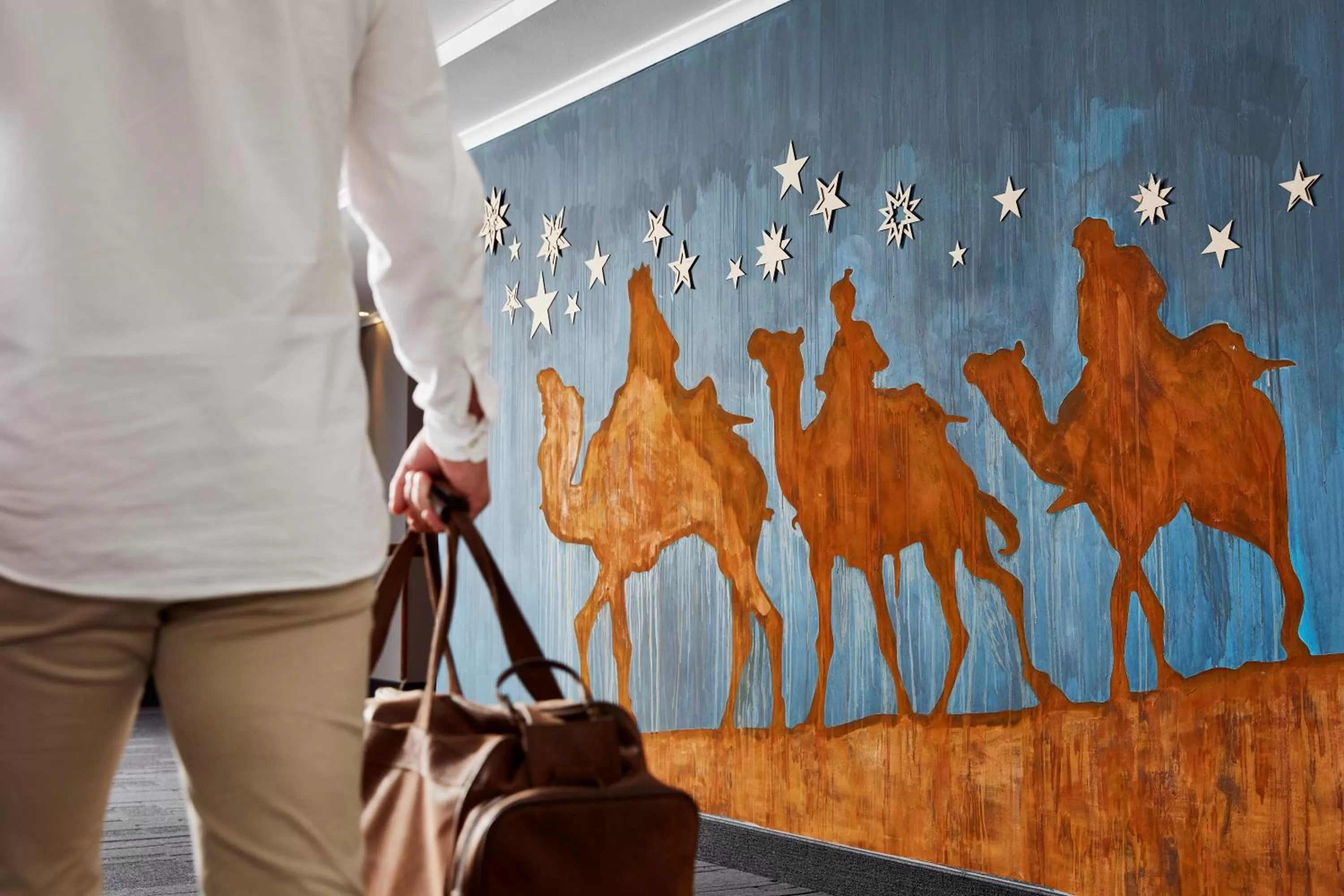 Decorative detail in Lindner Hotel Cologne City Plaza, part of JdV by Hyatt