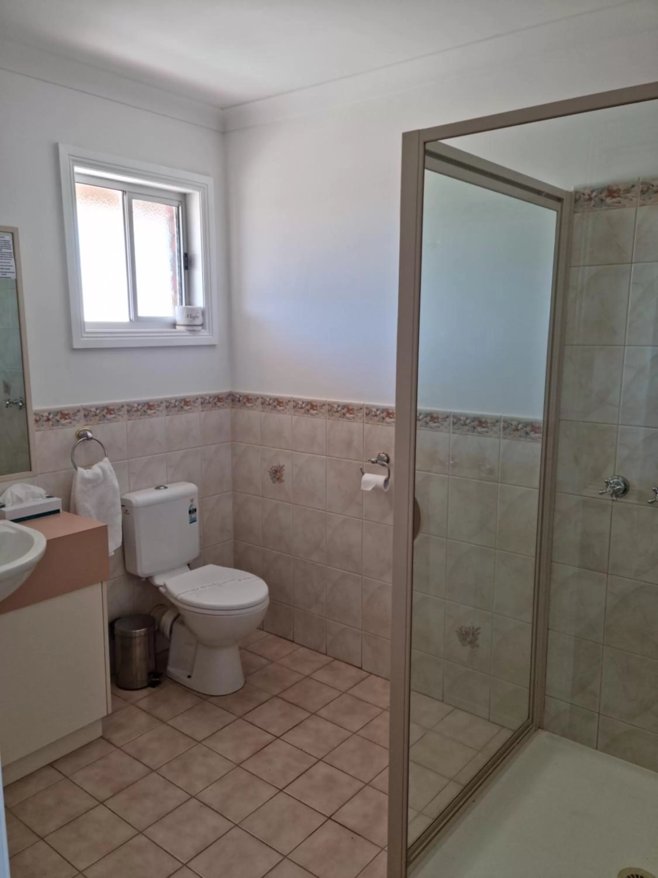 Shower in Mid City Plantation Motel