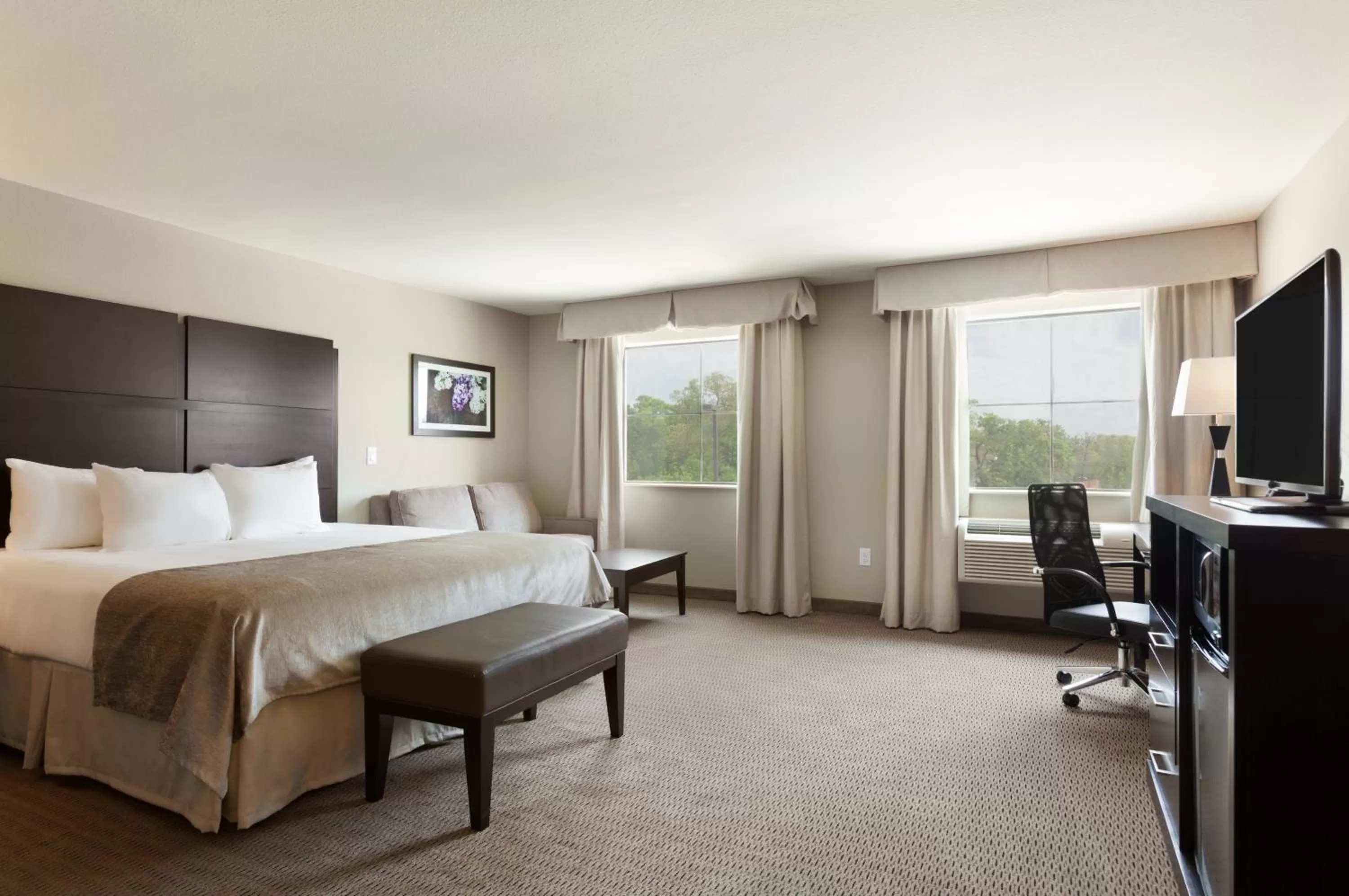 King Room with Roll-In Shower - Mobility/Hearing Accessible - Non-Smoking in Baymont by Wyndham College Station