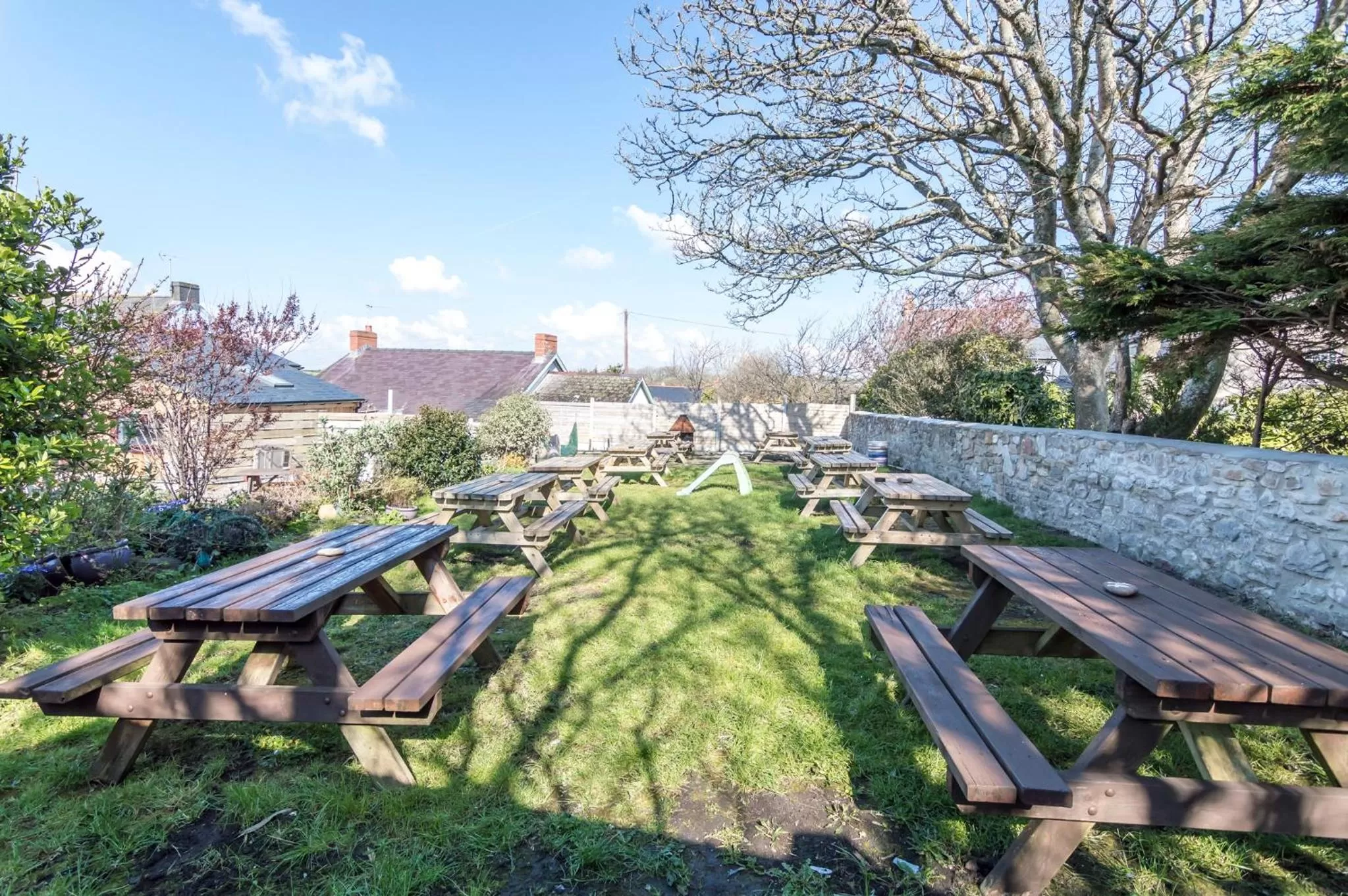 Garden in Manorbier Castle Inn Sunset Room