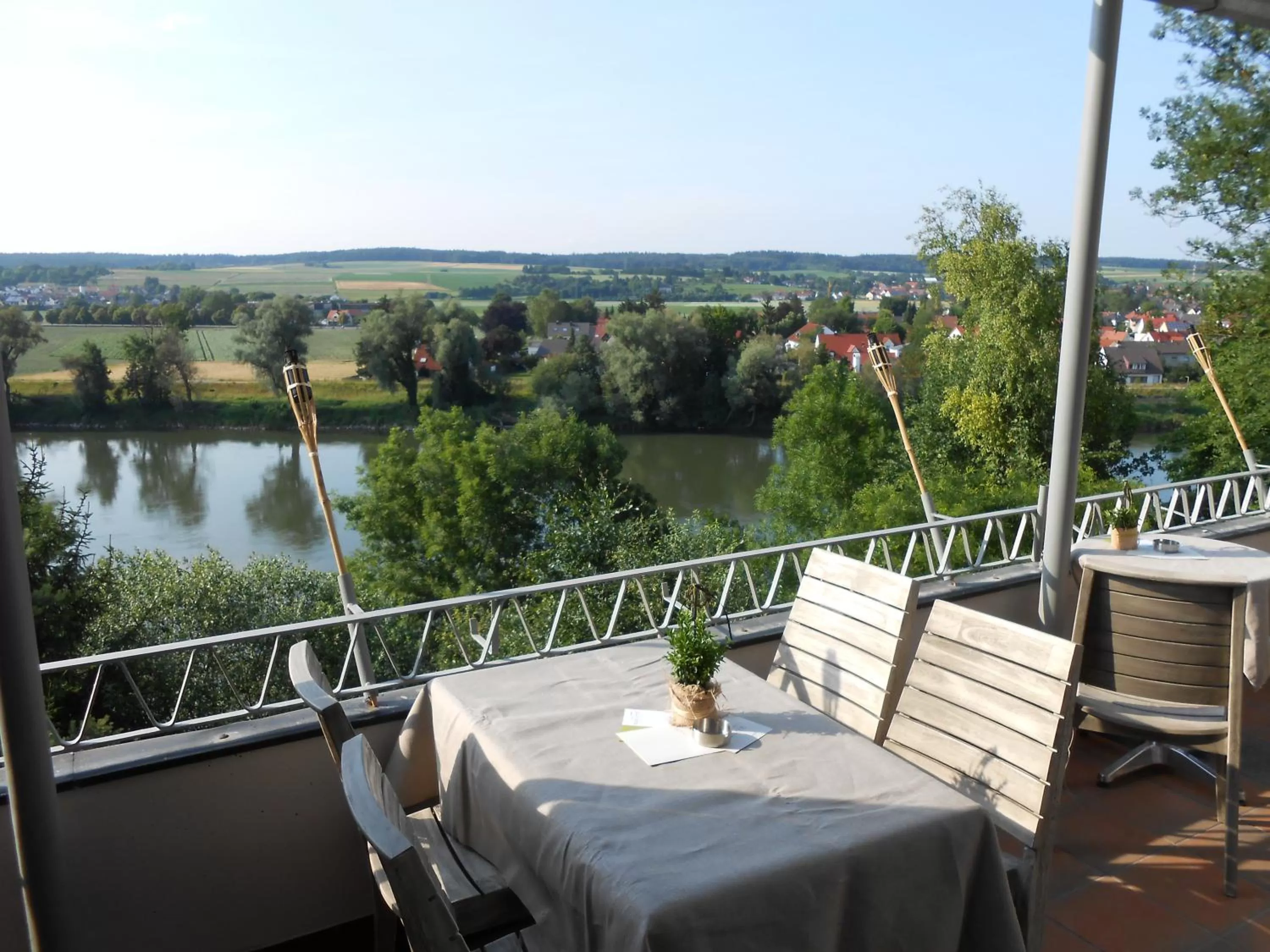 Natural landscape in aussicht bio hotel restaurant cafe