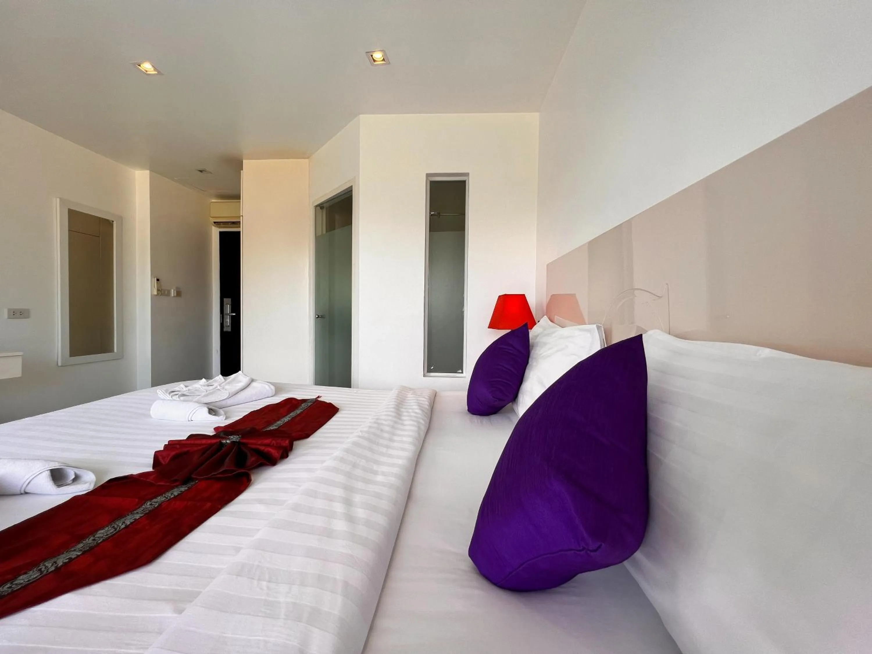 Bed in Grand Sunset Hotel Phuket