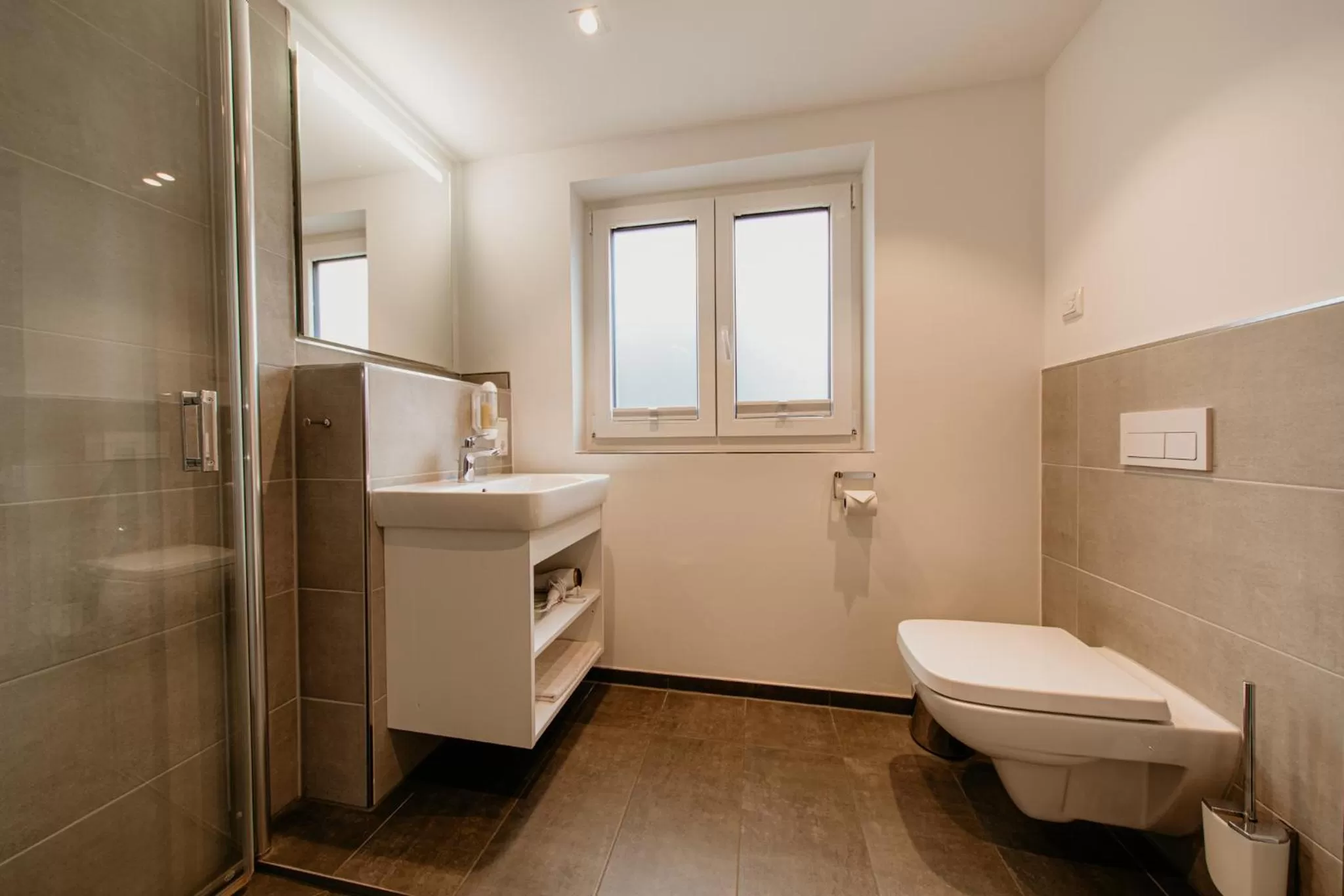 Shower in Bergpension Laasen Perle Rathen