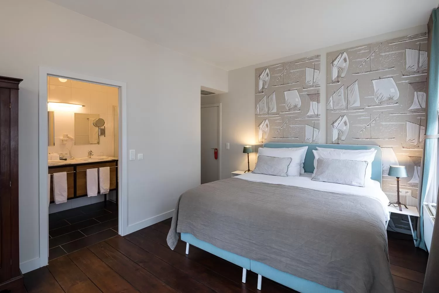 Bed in Hotel 'T Sandt