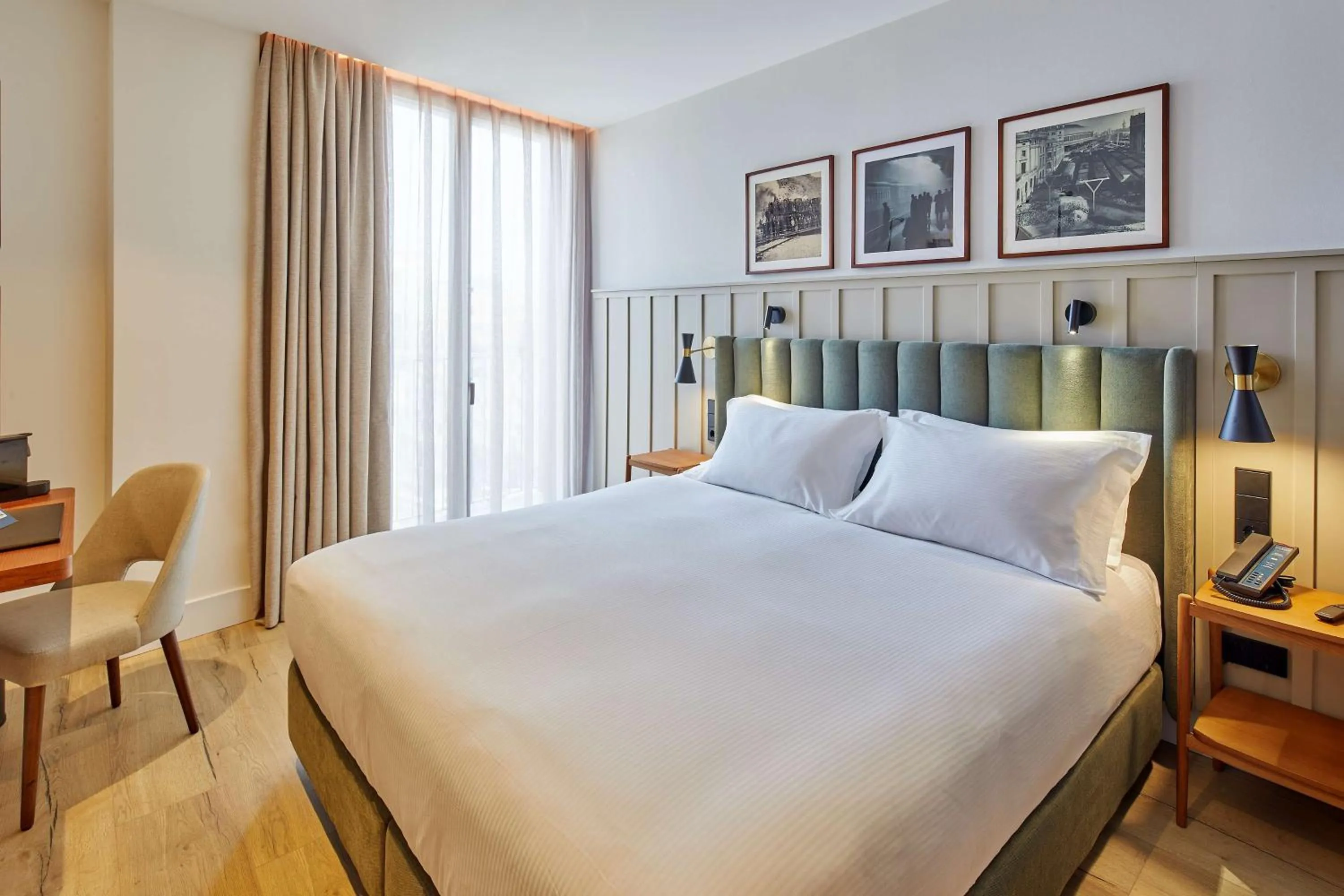 Bed in Via Sants Hotel Barcelona, Tapestry Collection By Hilton