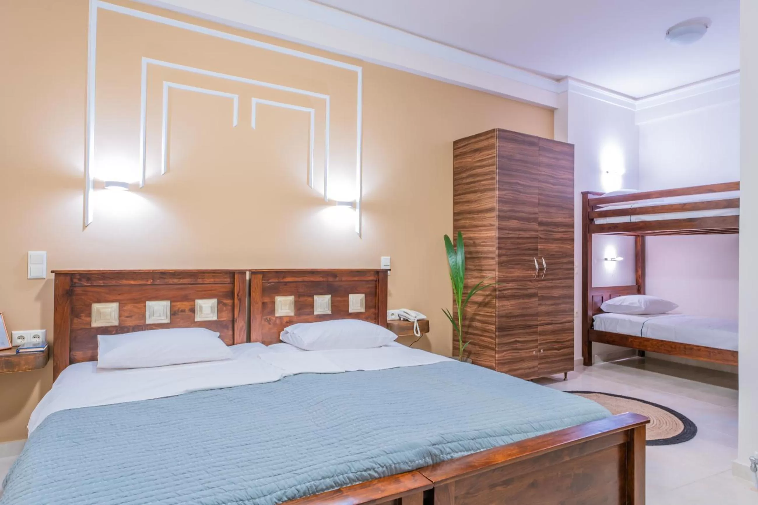 Bed in The Stone Manor , Noho boutique hotel Thissio