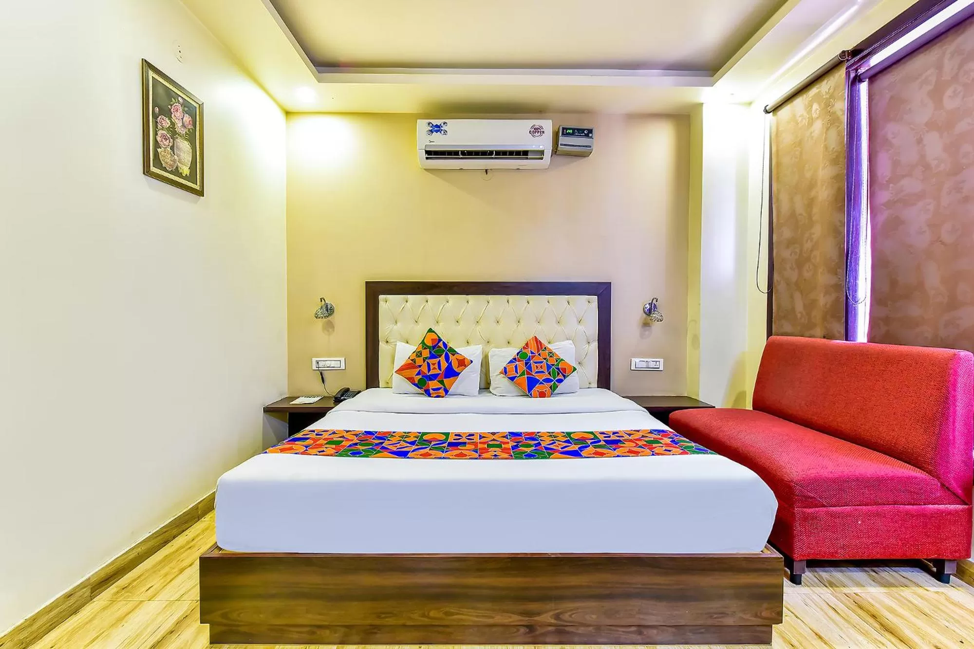 Bed in FabHotel Surya Residency GMS Road