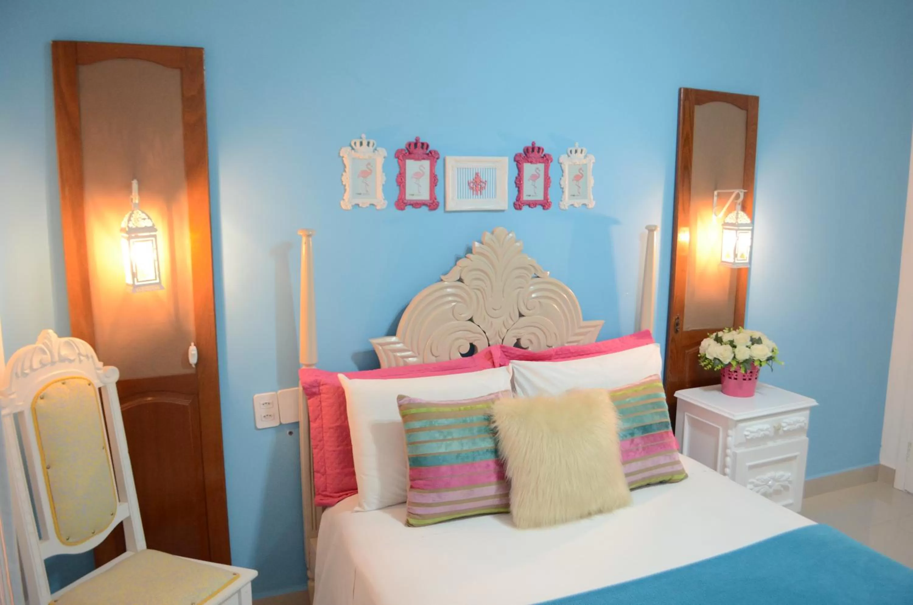 Bed in La Maison Brasiliana B&B