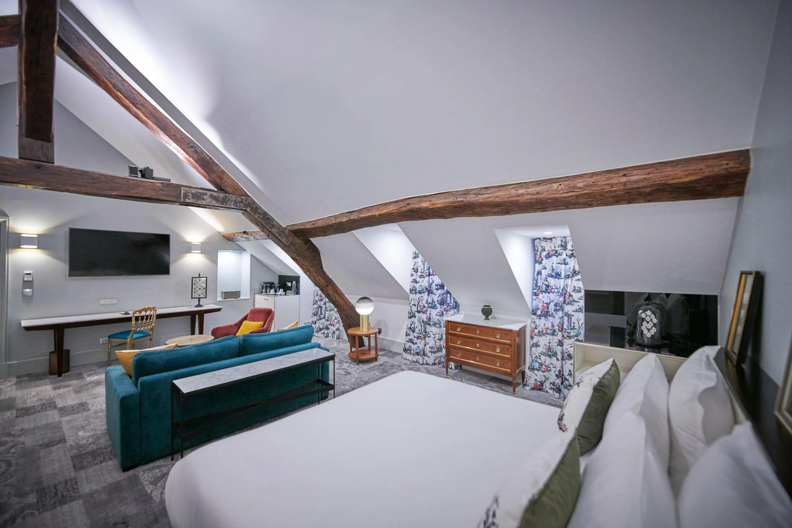 Bedroom, Bed in Normandy Le Chantier