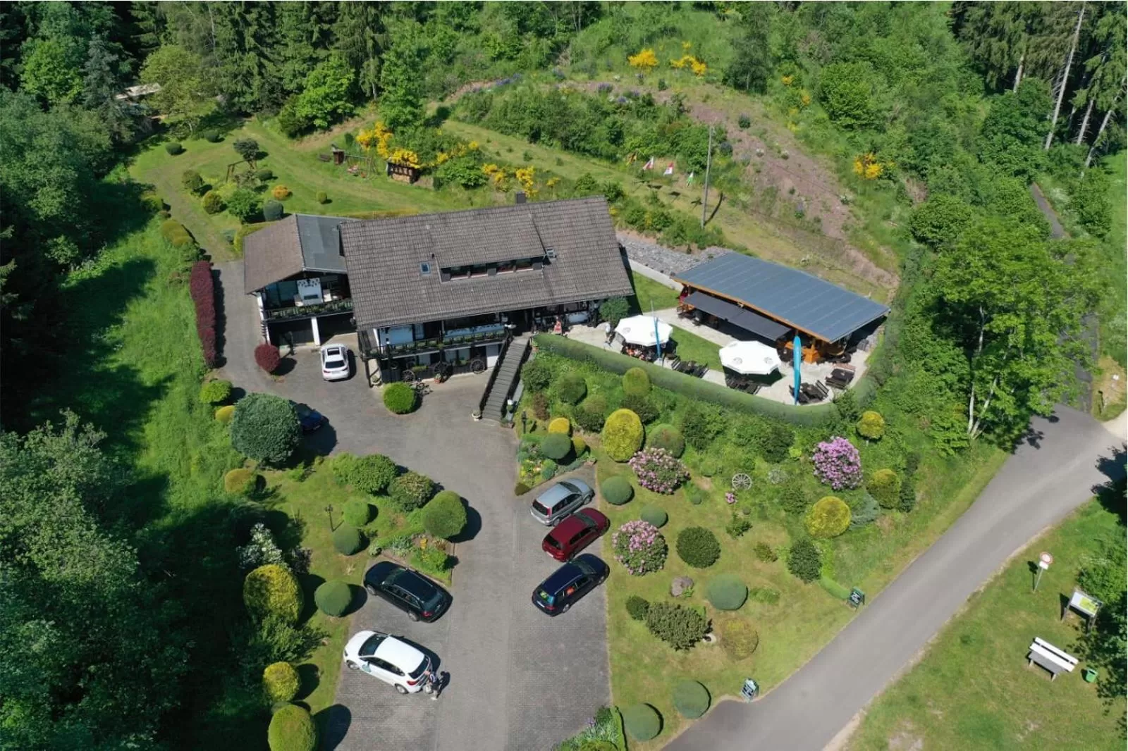 Bird's eye view in Haus Petra