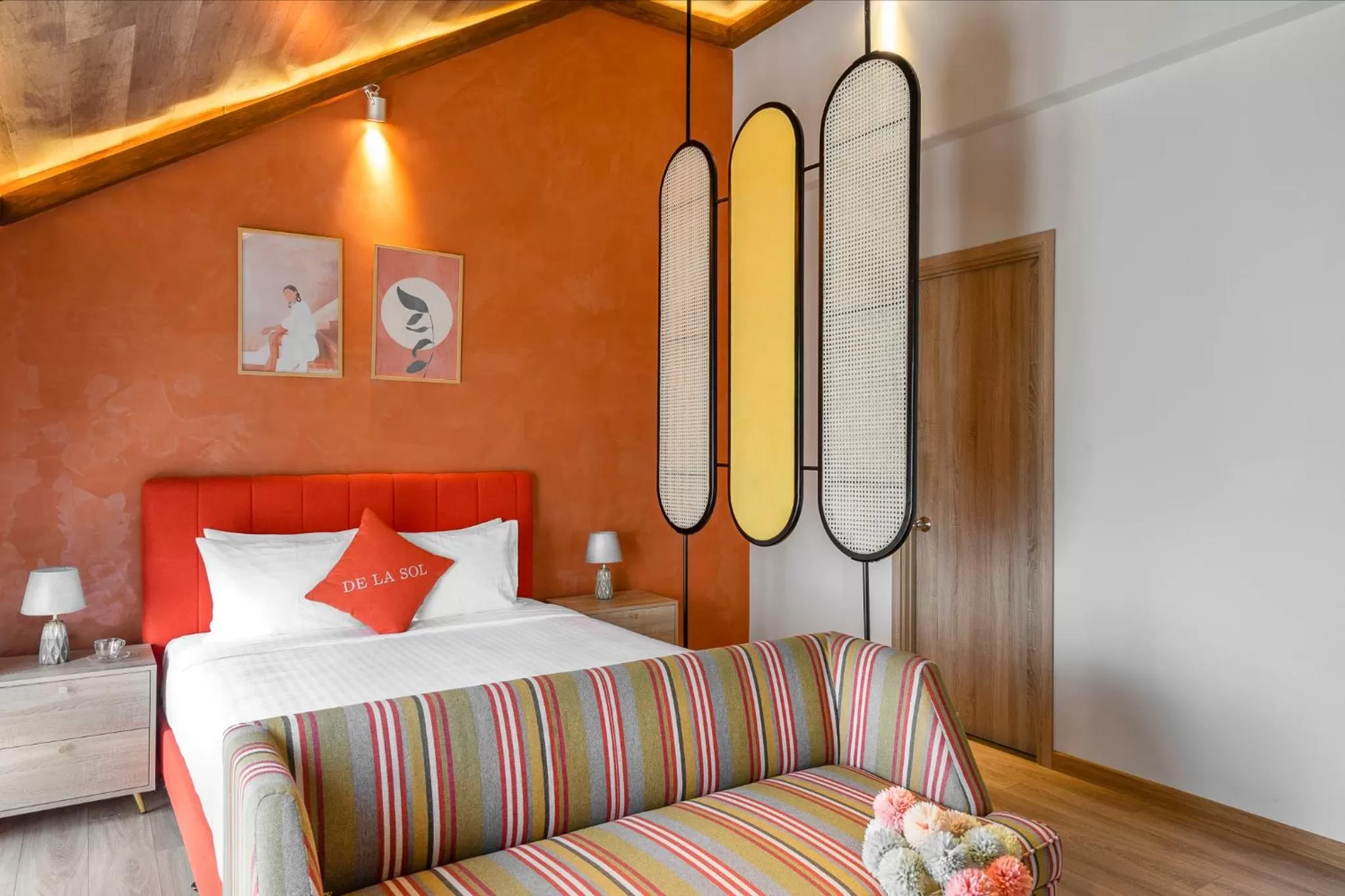 Coffee/tea facilities, Bed in De La Sol Villa Dalat