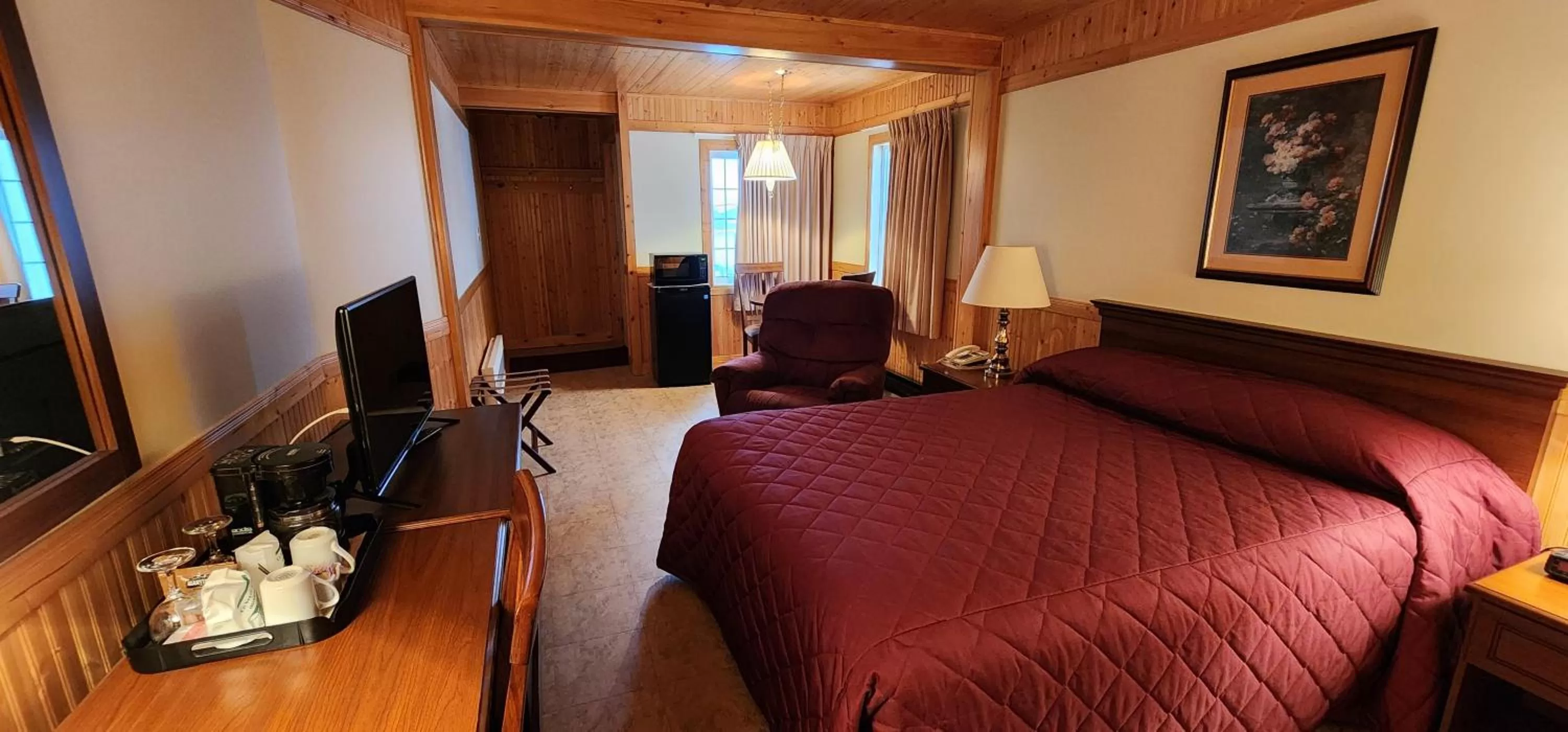 Bed in Auberge Motel 4 Saisons