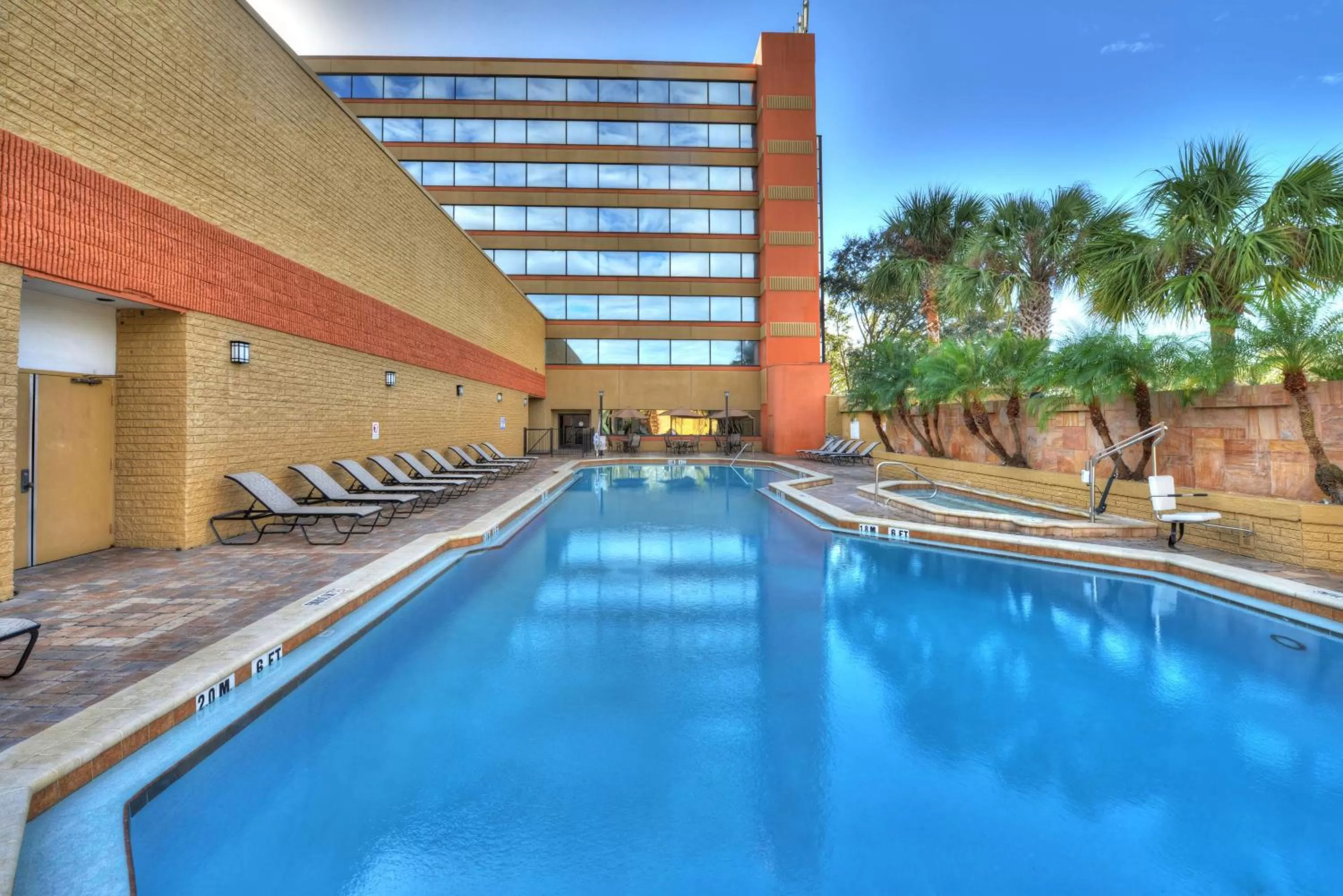 Pool view in Hilton Orlando/Altamonte Springs