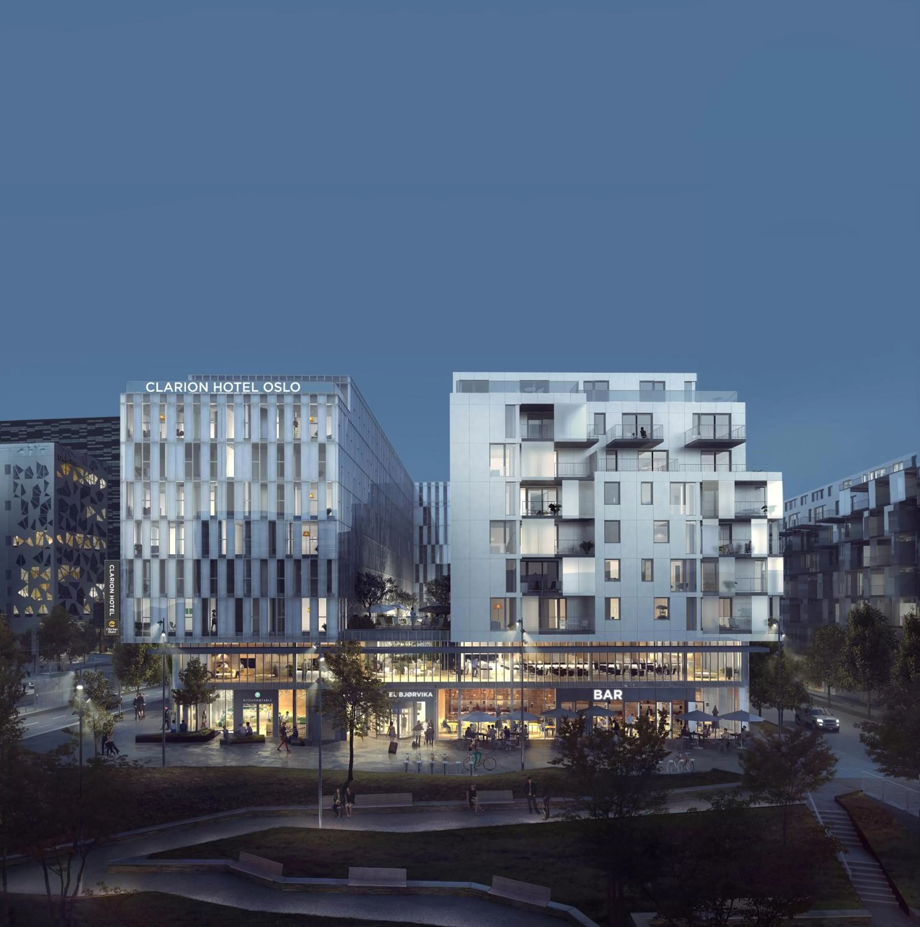 Facade/entrance in Clarion Hotel Oslo