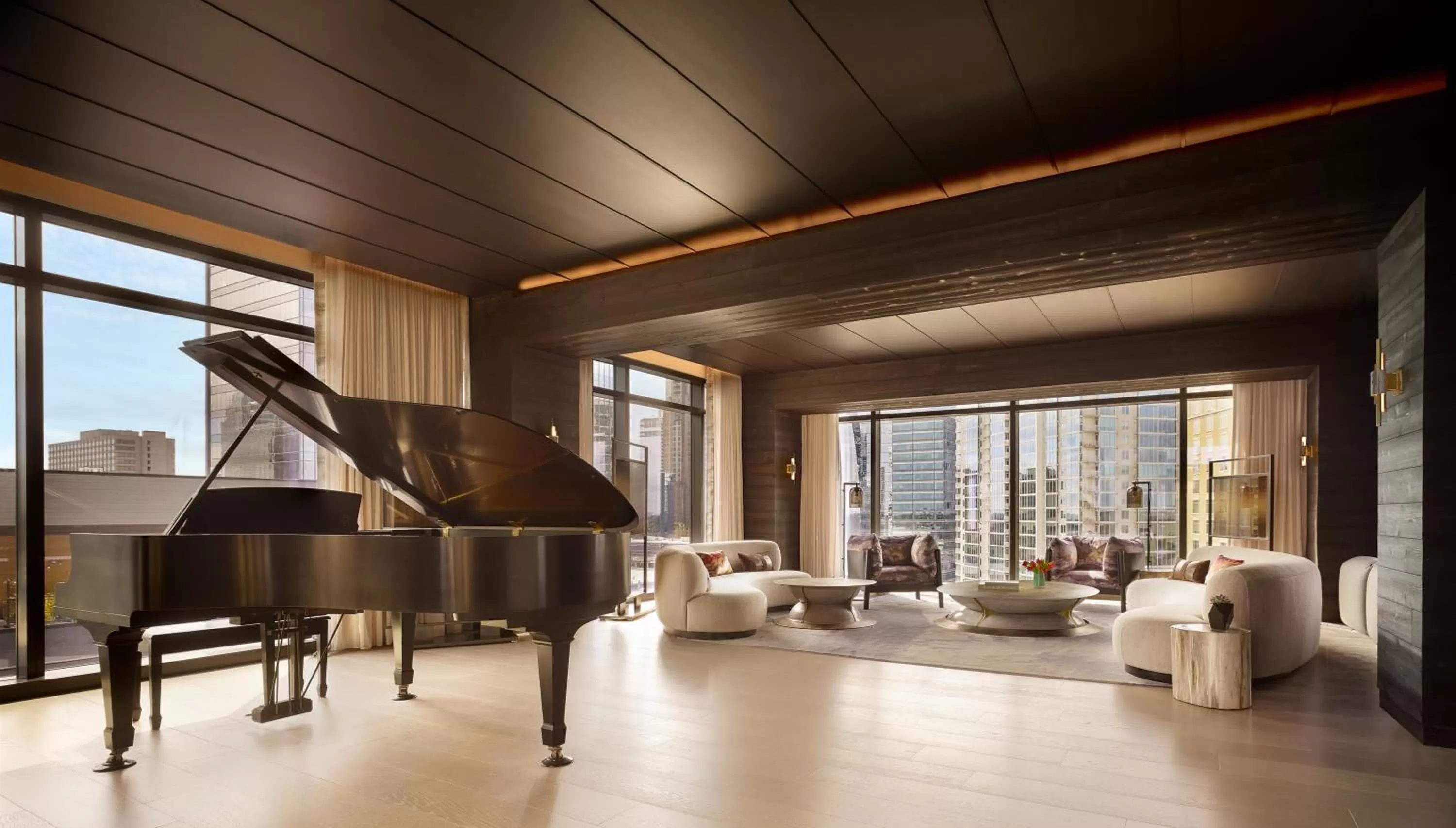 Living room in Nobu Hotel Atlanta