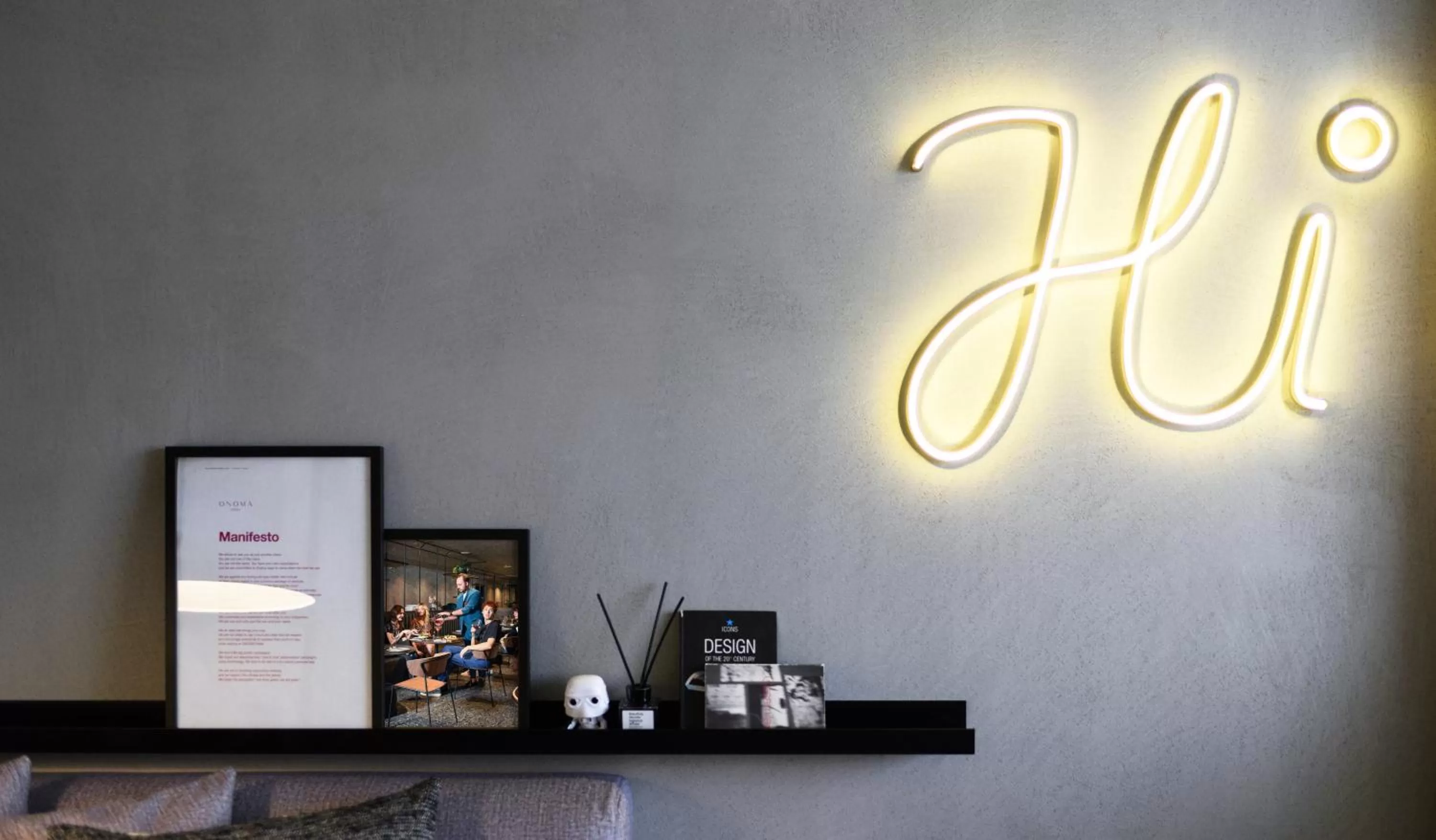 Decorative detail in ONOMA Hotel