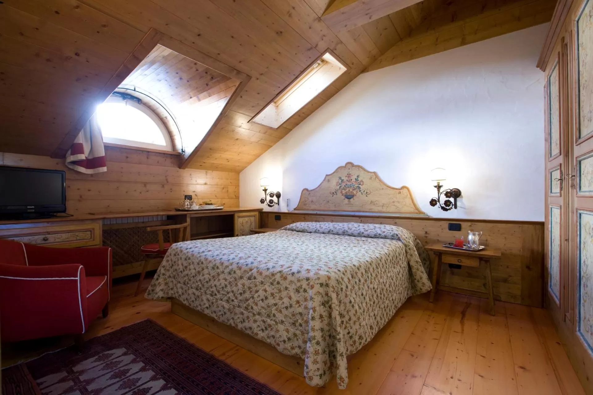 Bedroom, Bed in Hotel Cortina