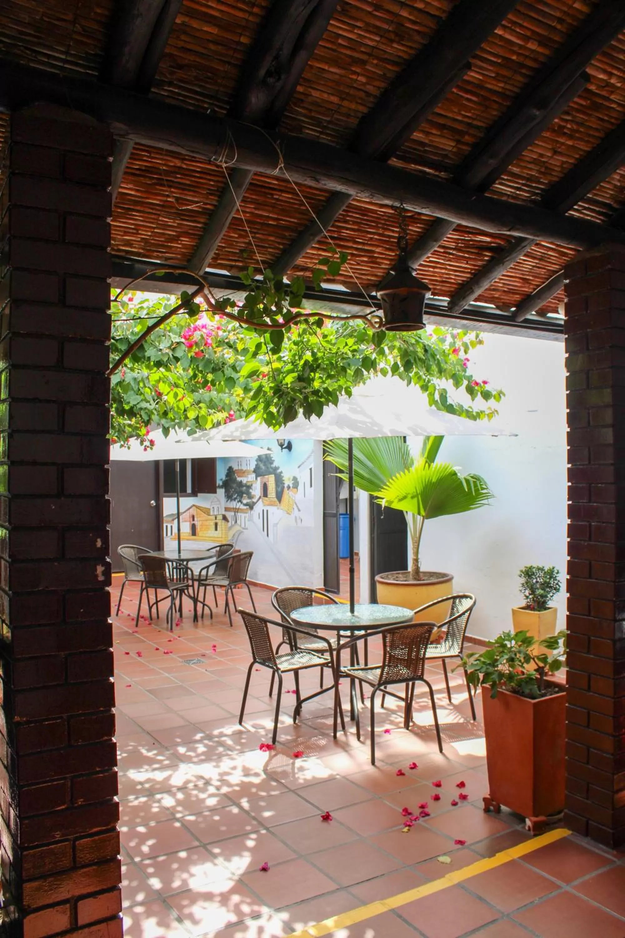 Patio in Hotel Colonial San Felipe