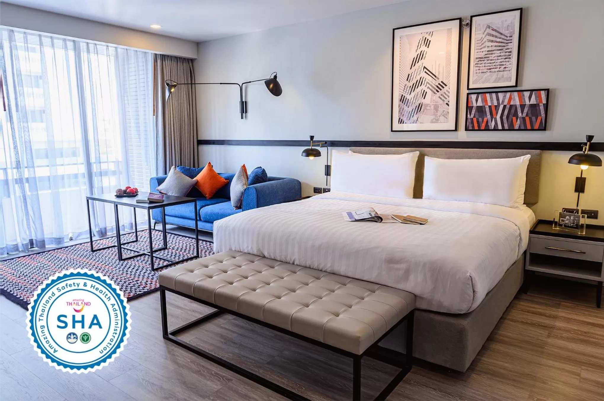 Bed in Oakwood Residence Sukhumvit Thonglor Bangkok