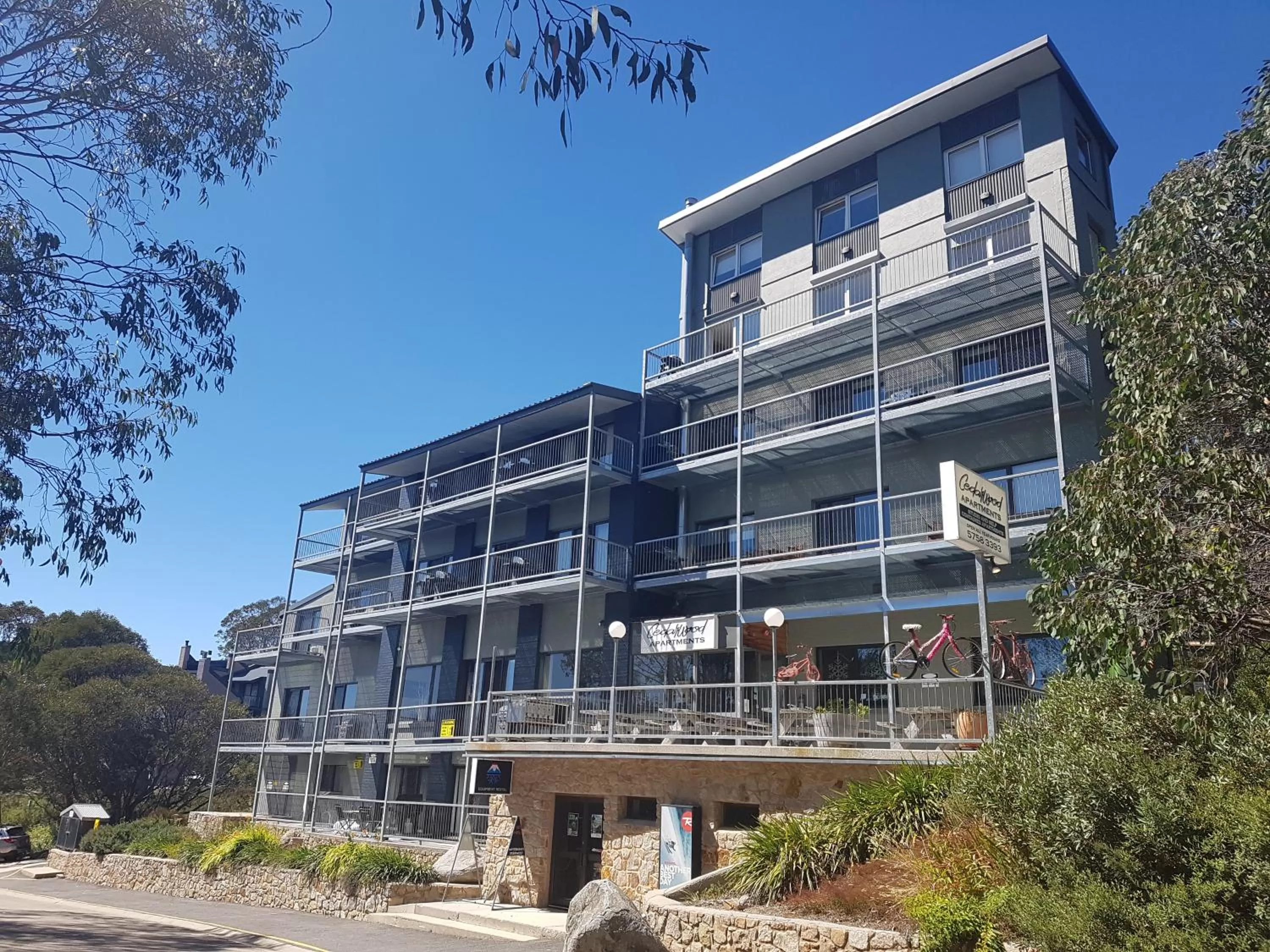 Street view in Cedarwood Apartments