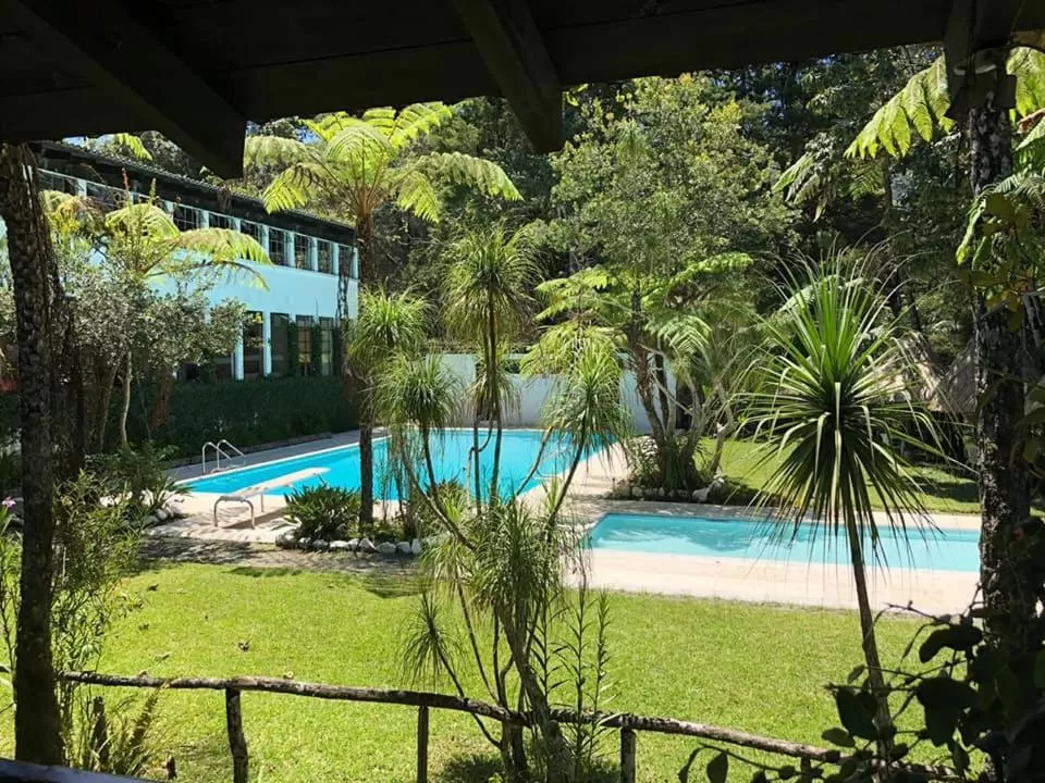 Swimming pool in Posada Montaña del Quetzal