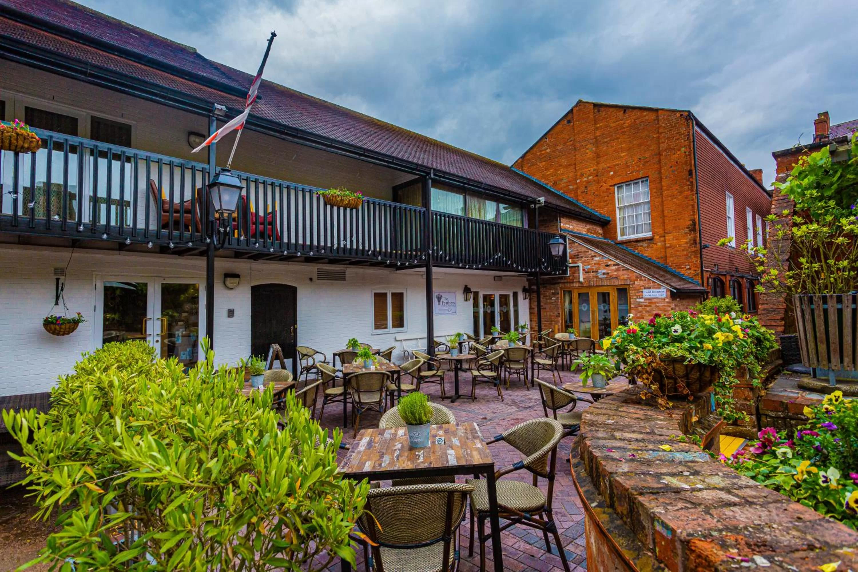 Patio in The Feathers Hotel, Ledbury - The Coaching Inn Group