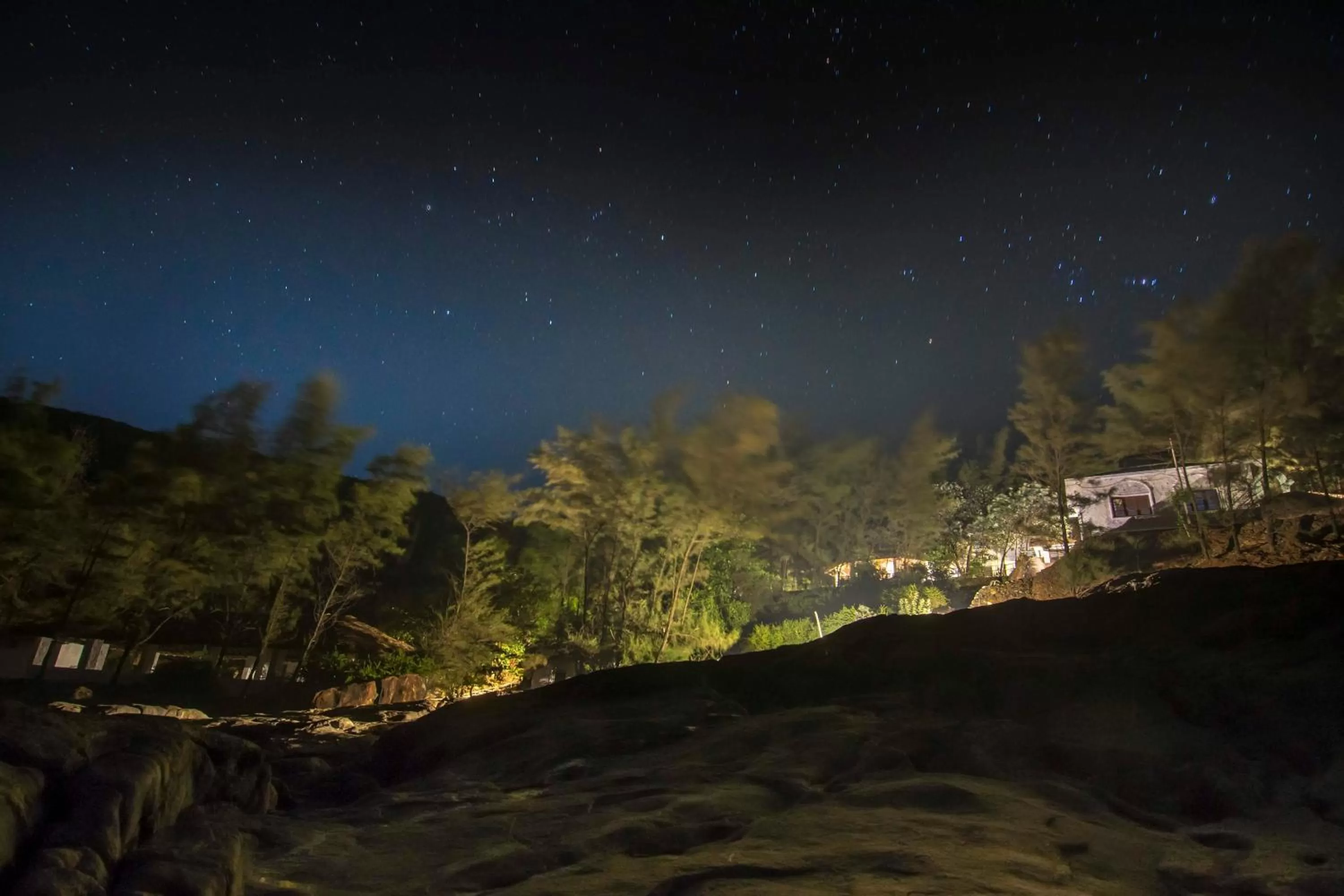Night, Natural Landscape in Red Earth - Gokarna