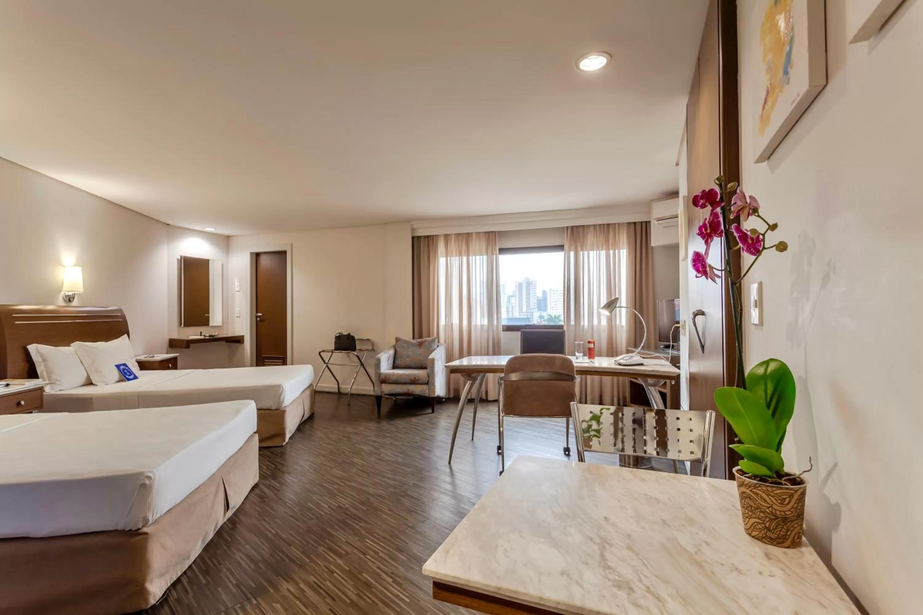 Bed in Blue Tree Towers Joinville