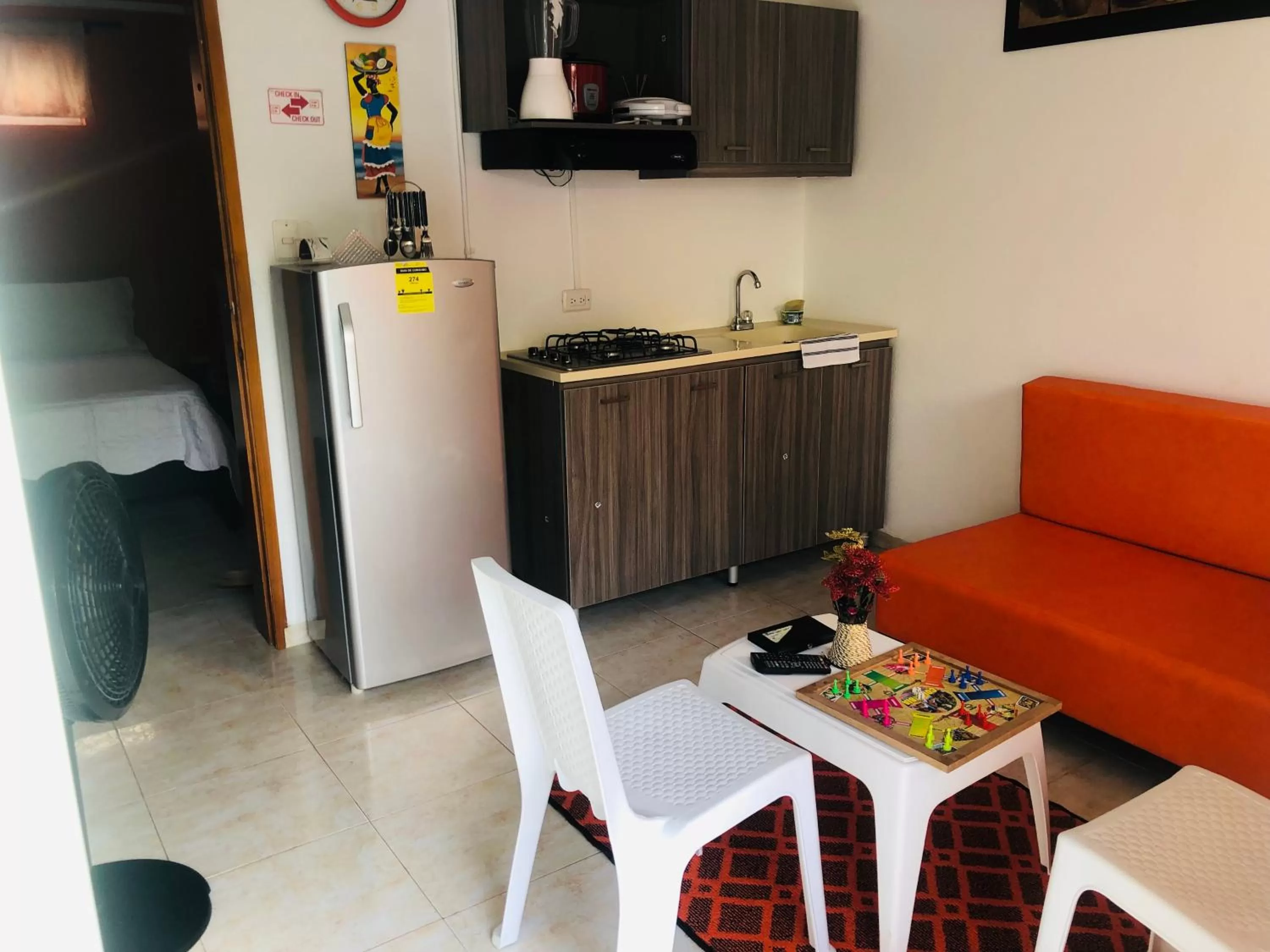 Kitchen or kitchenette, Seating Area in Apartamento Miss Brigida