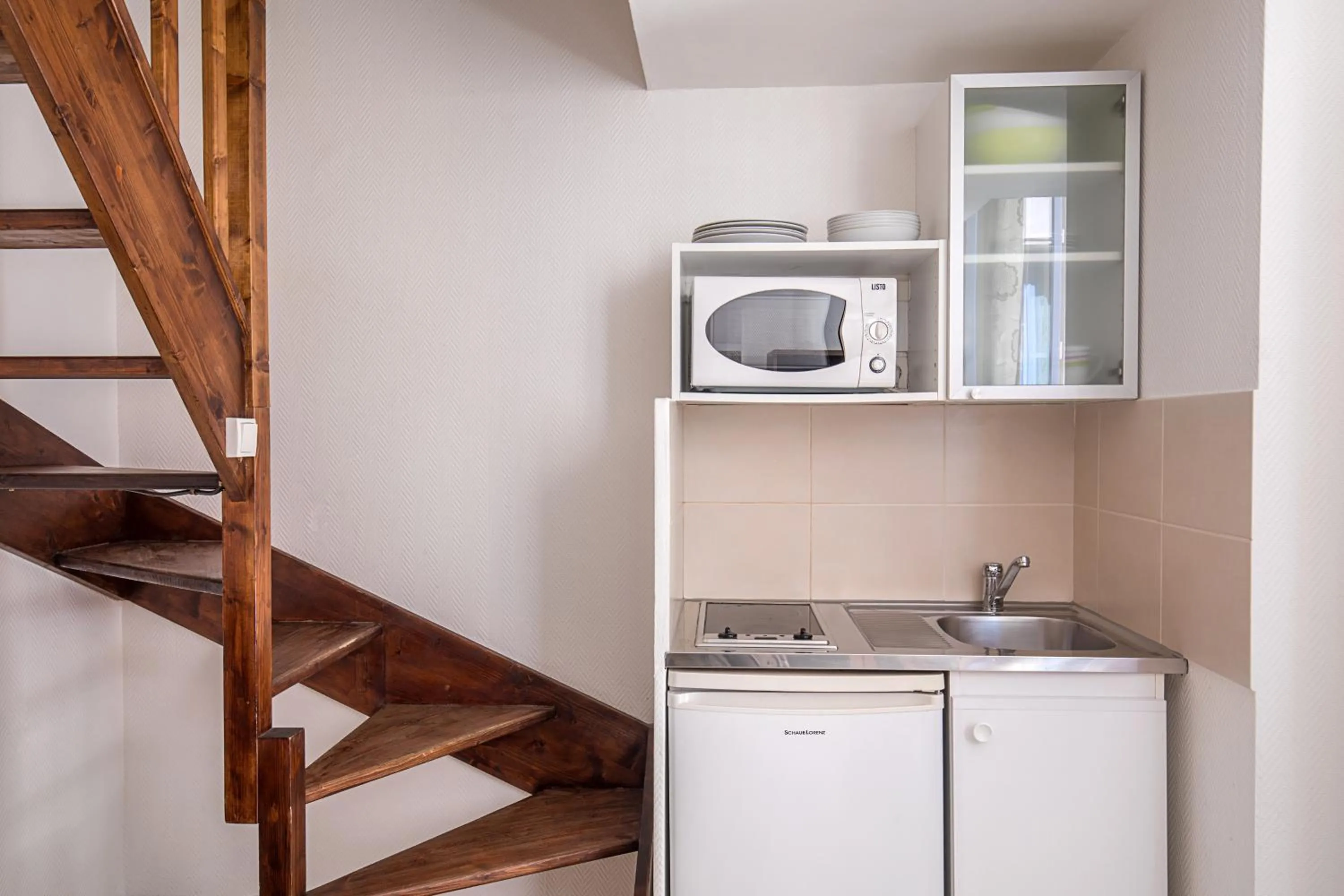 Kitchen or kitchenette in Hotel De L'Horloge