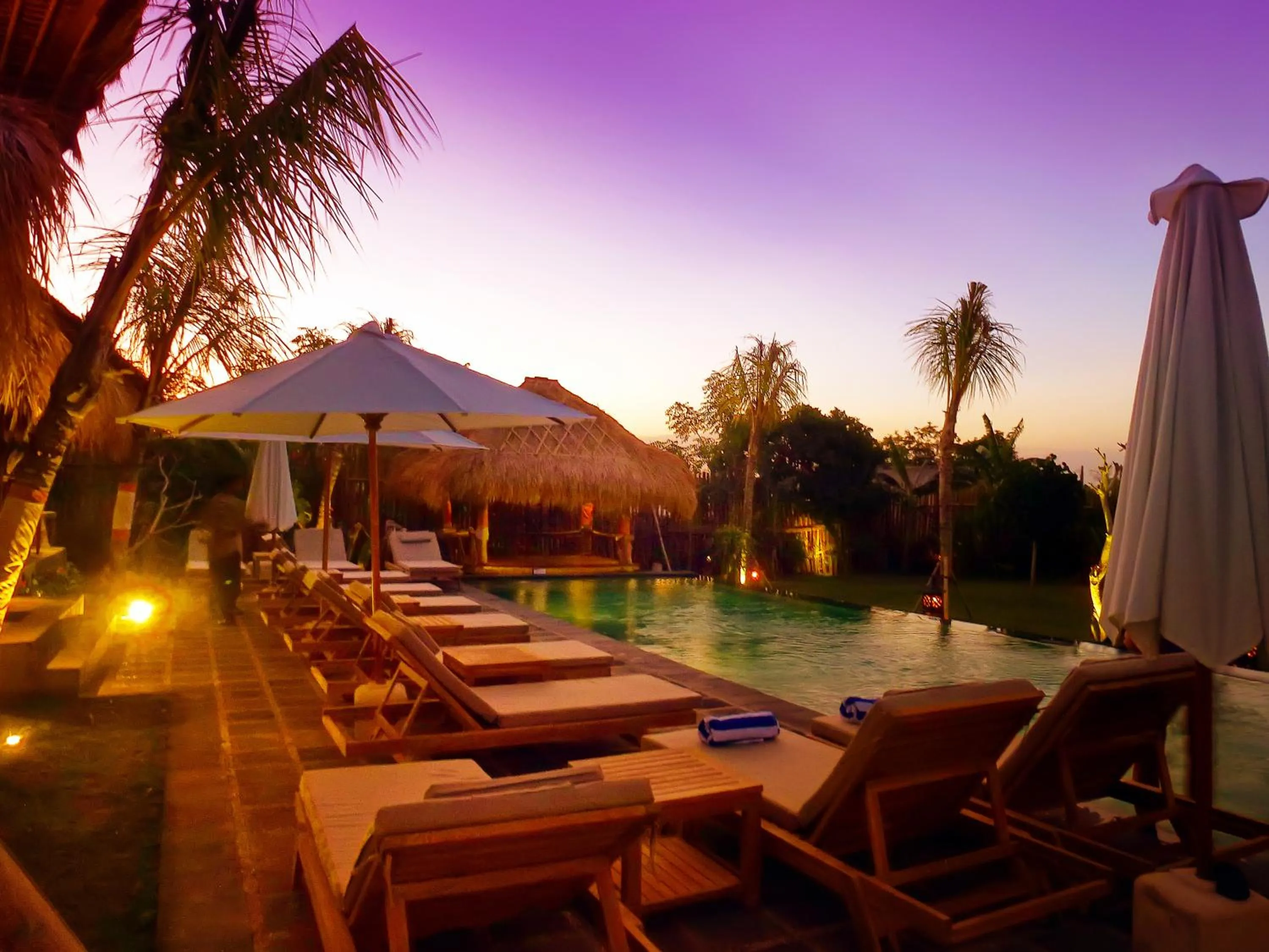 Swimming pool in Flower Bud Bungalow Balangan