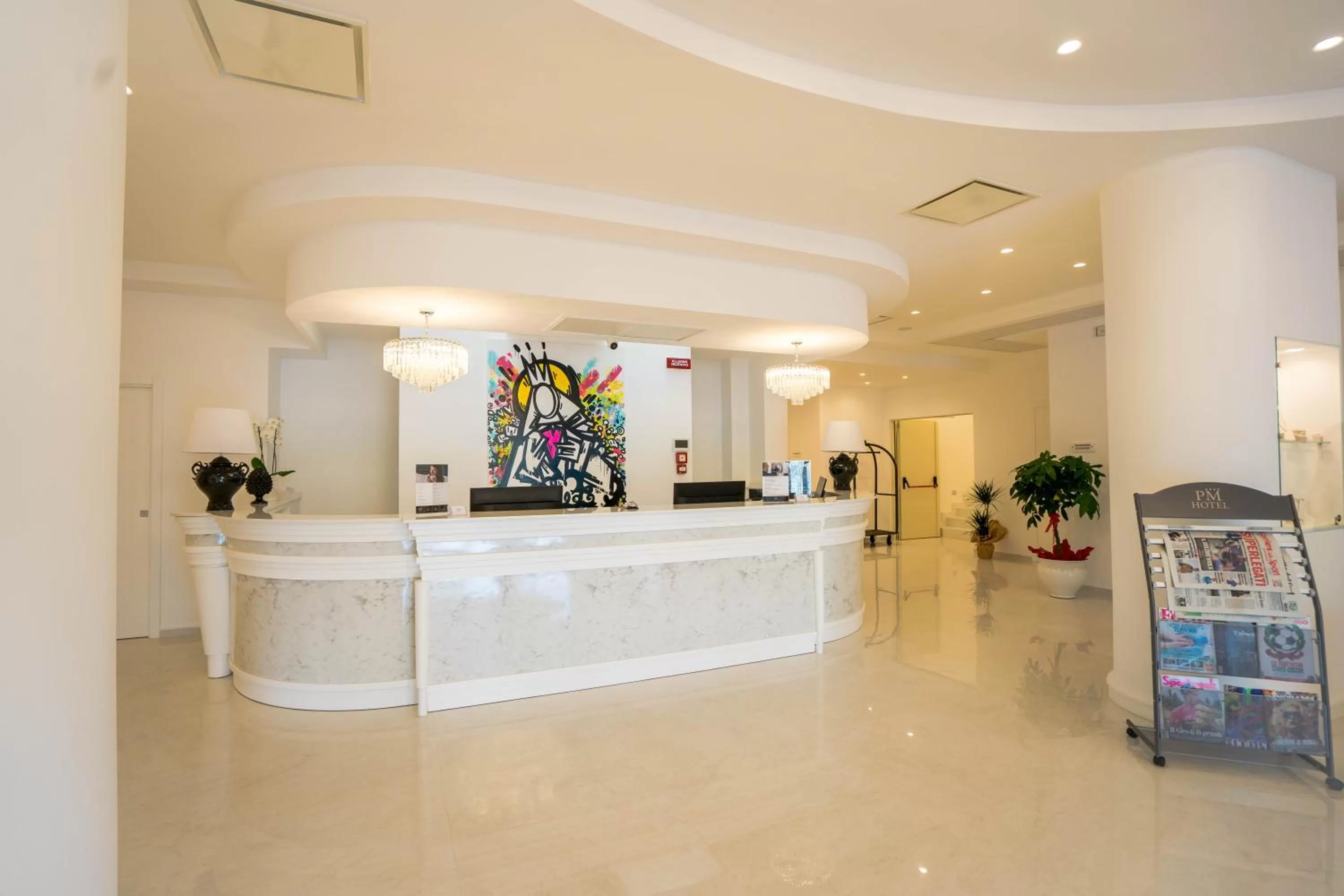 Lobby or reception in PM Hotel