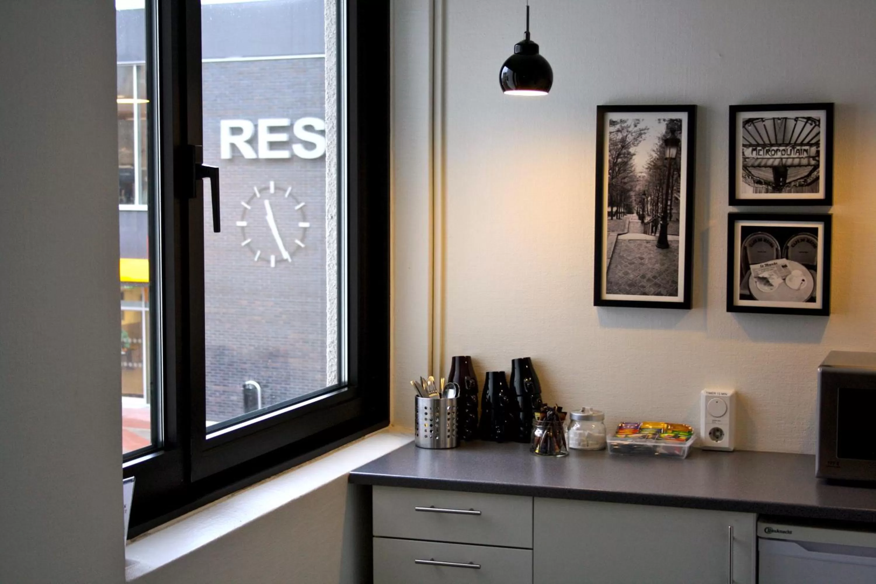 Kitchen or kitchenette in Centralhotellet