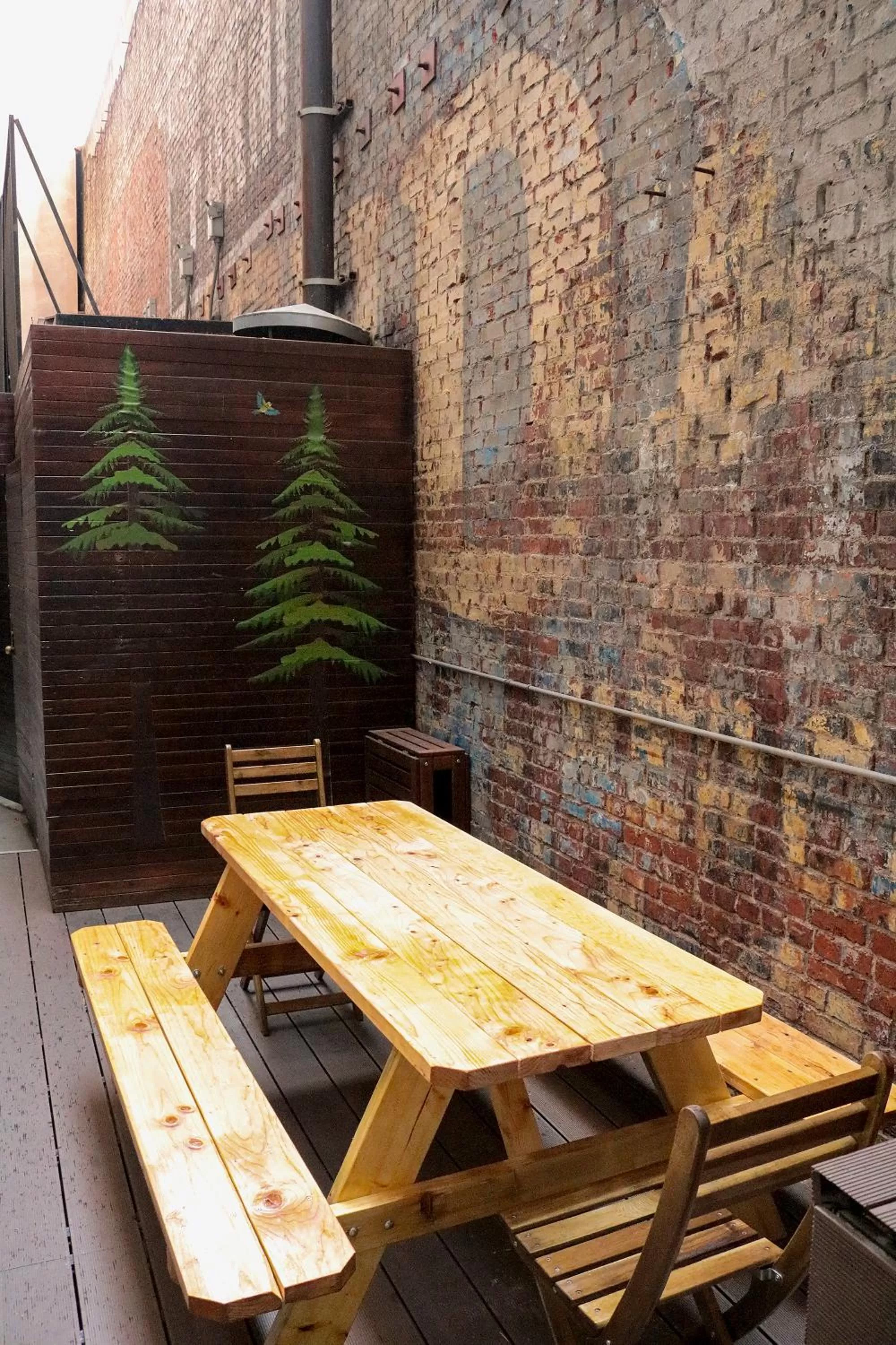 Patio, Restaurant/Places to Eat in The Haas Suites