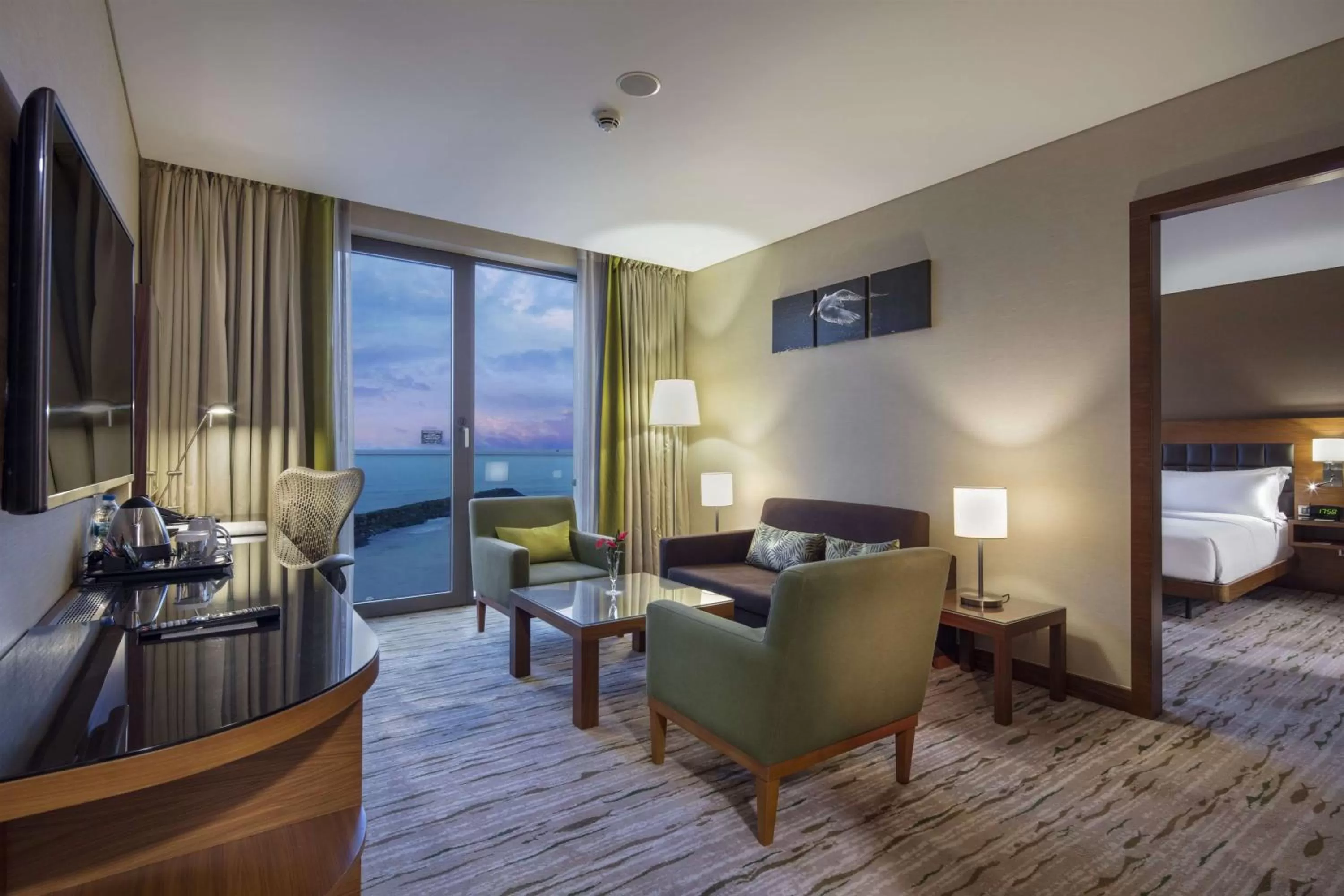 One-Bedroom King Suite with Sea View in DoubleTree by Hilton Trabzon
