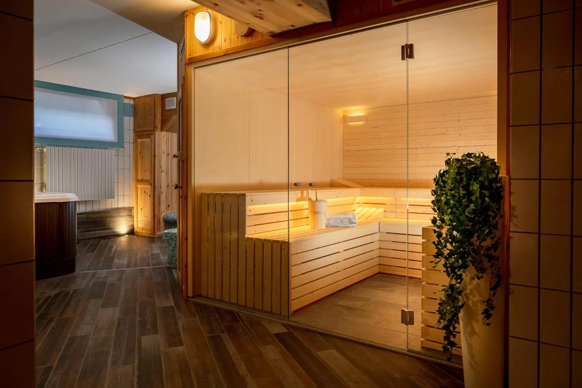 Sauna in Hotel Cristallo