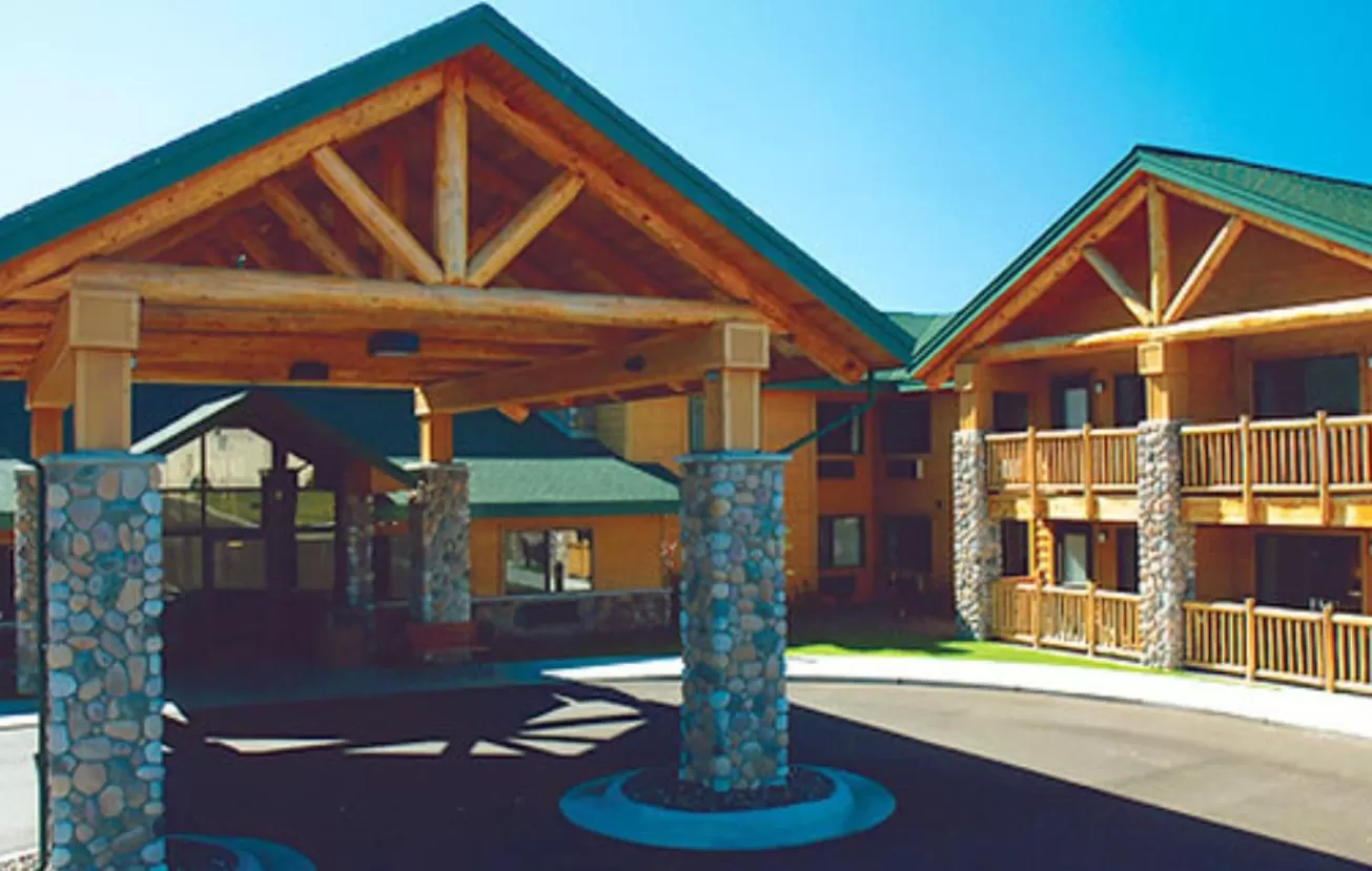 Facade/entrance in Shell Lake Lodge, a Travelodge by Wyndham