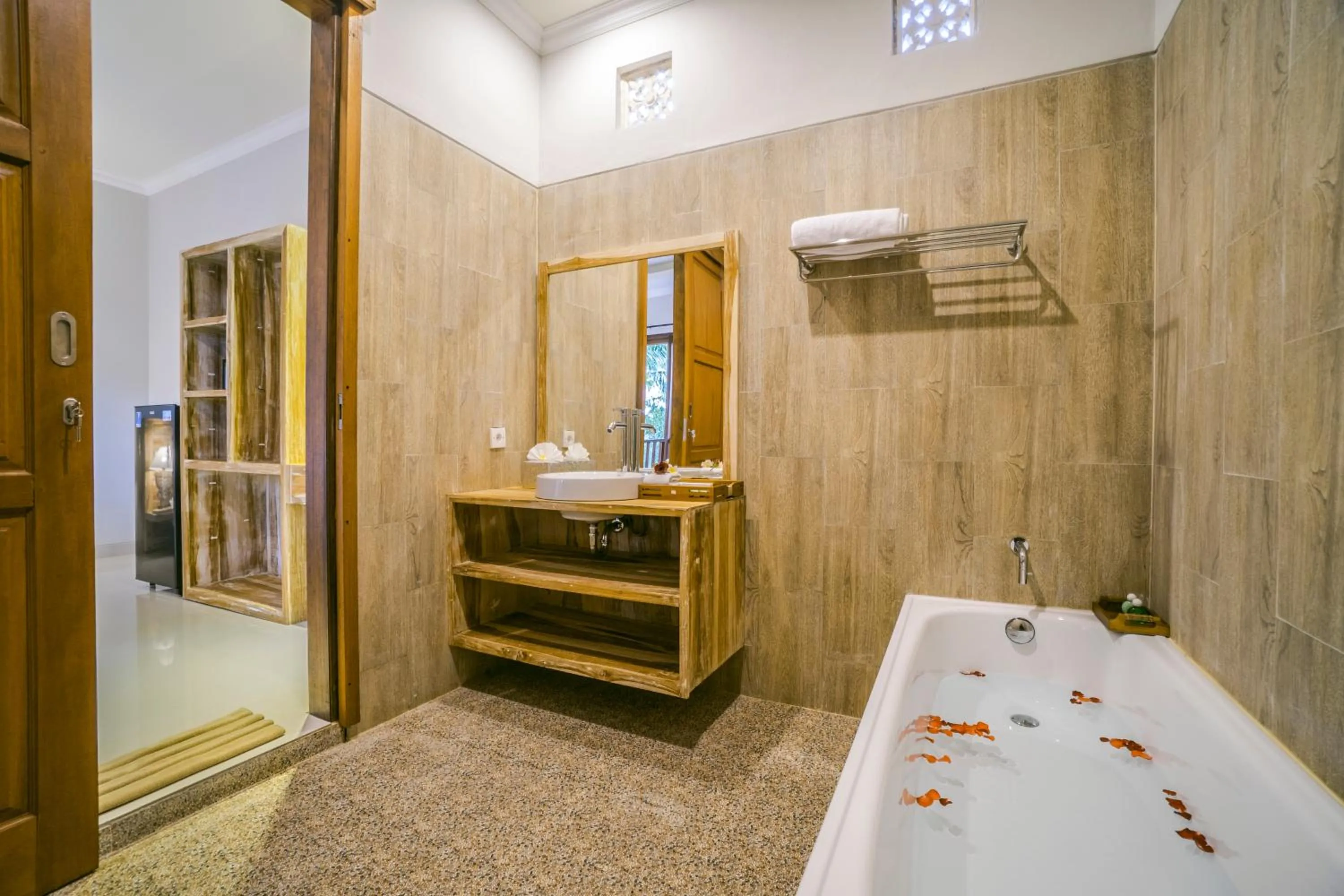 Bathroom, Bed in Ubud Tropical Garden 2