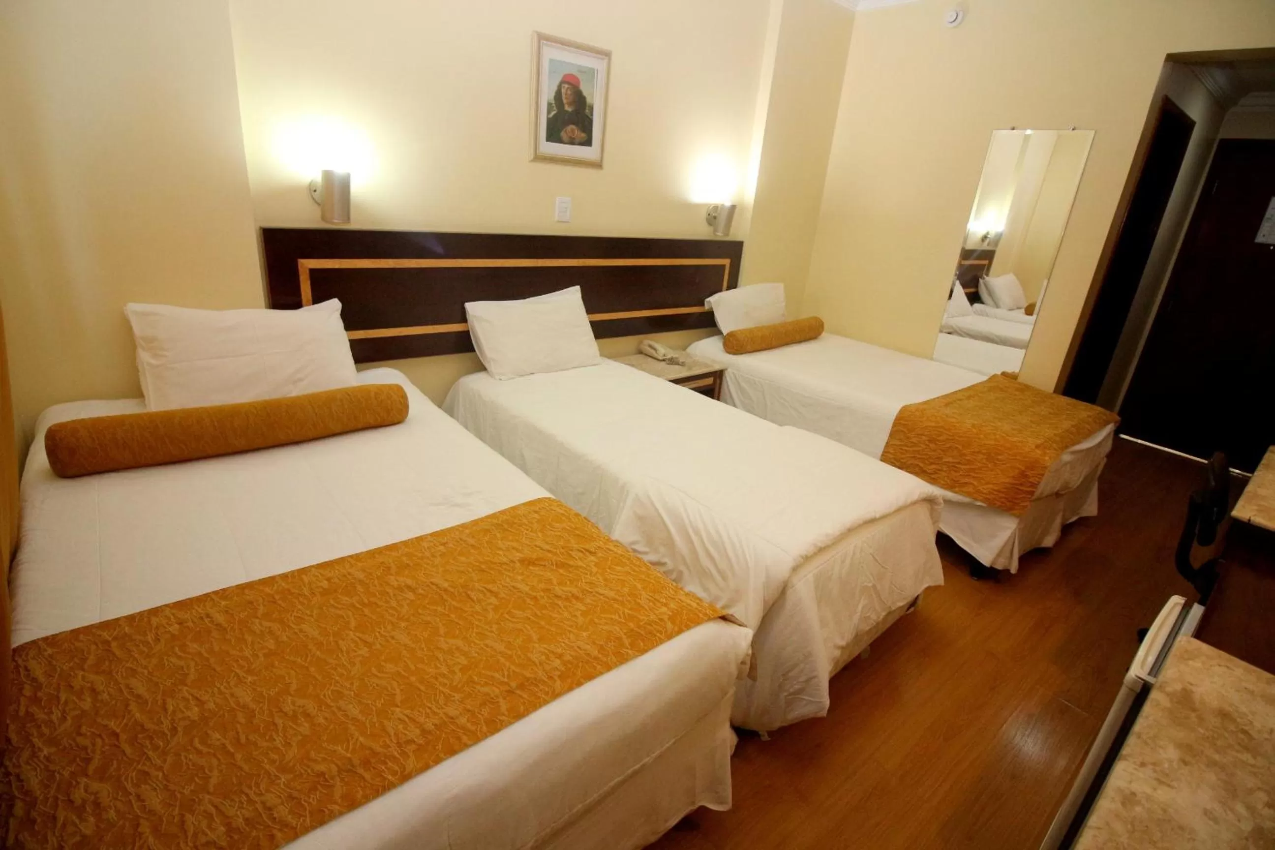 triple room with single bed in Carlton Plaza São José dos Campos