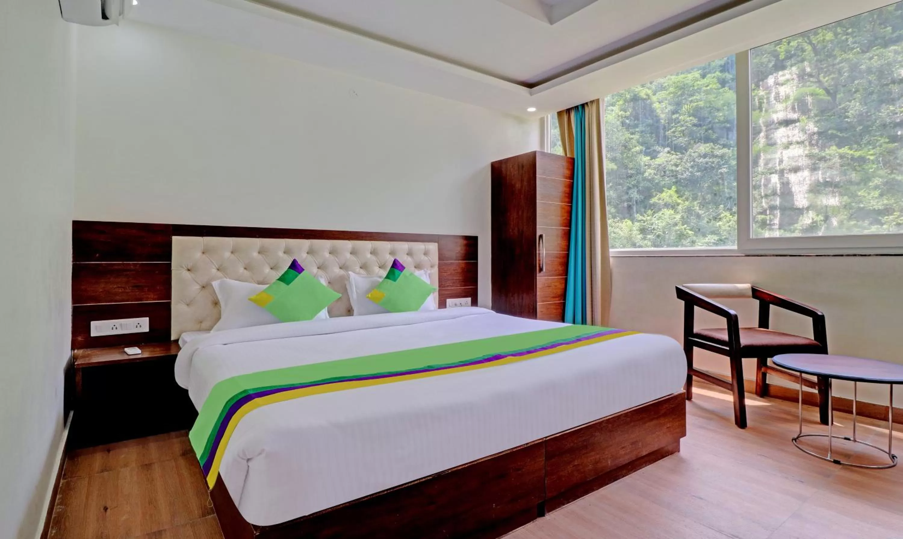 Bed in Hotel Hidden Delight Rishikesh