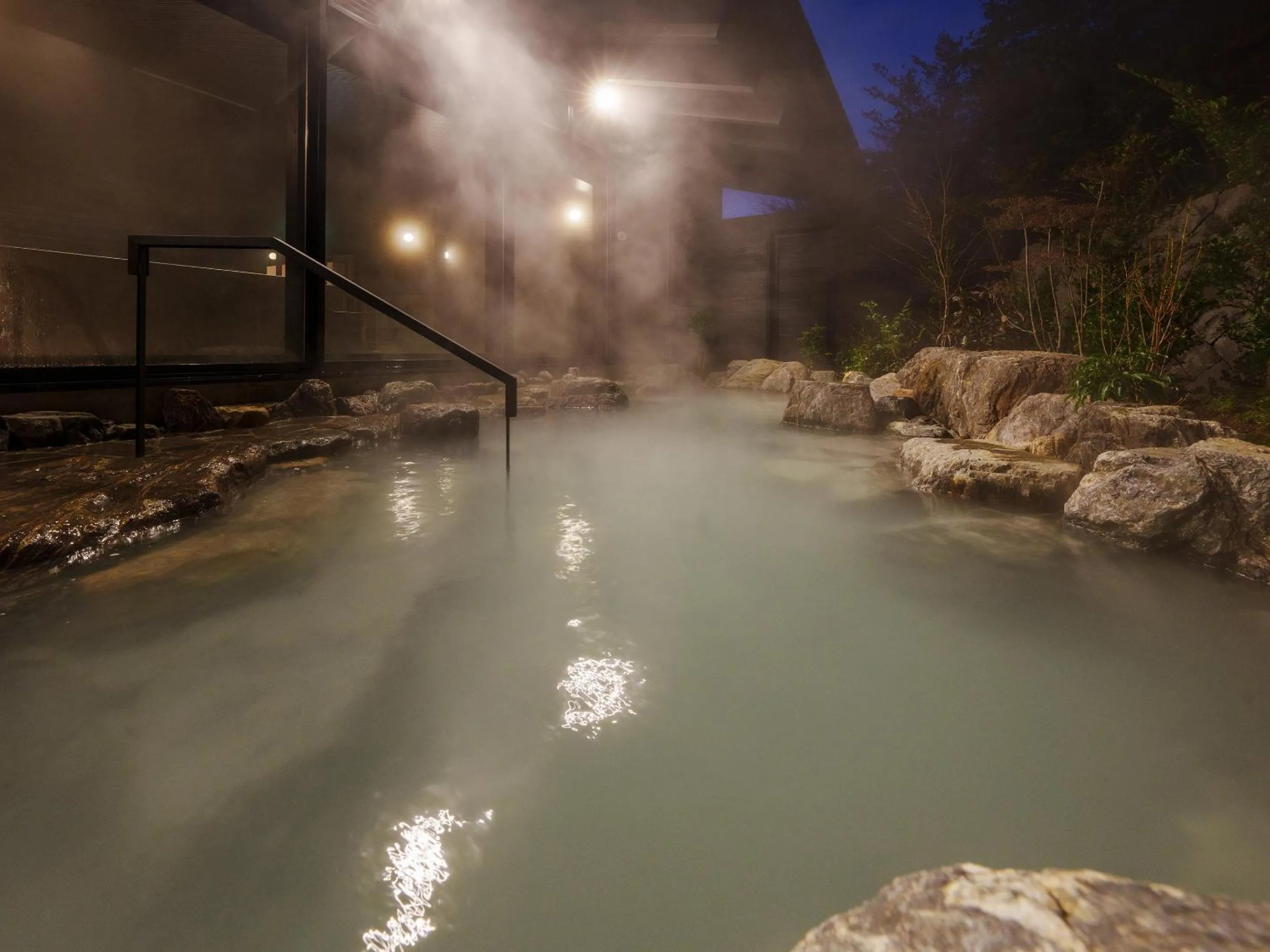 Hot Spring Bath in Unzen Miyazaki Ryokan