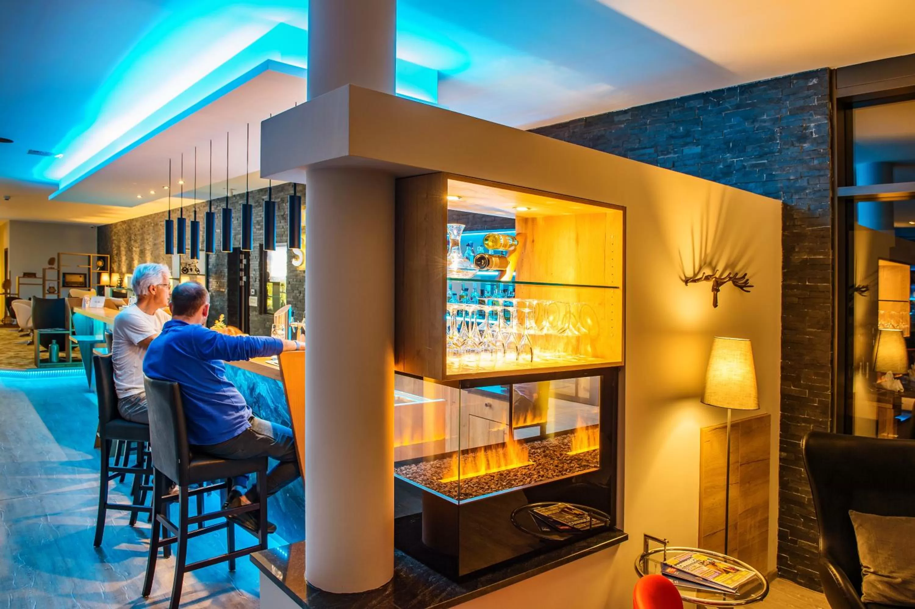 Lobby or reception in AKZENT Hotel Villa Saxer