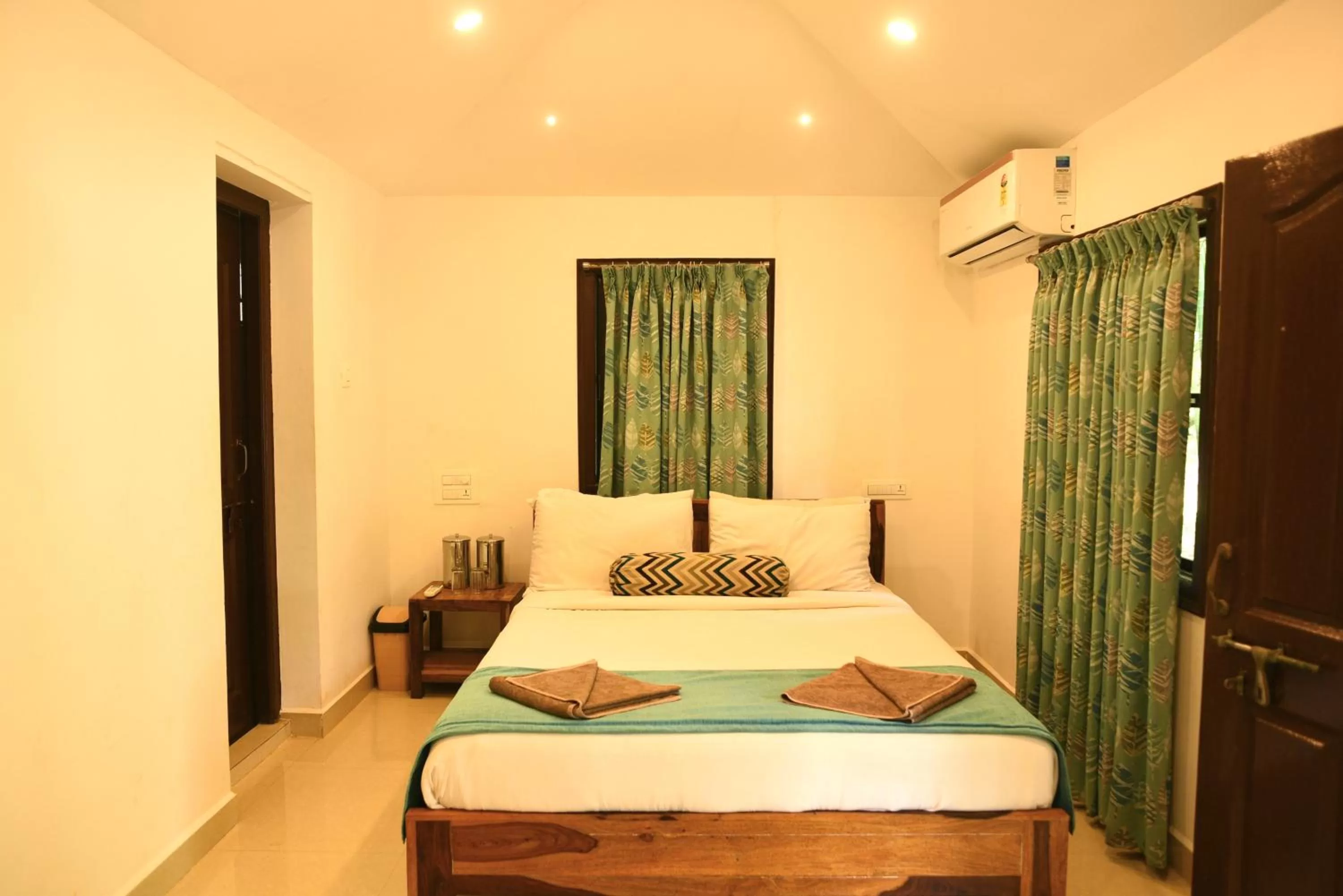 Bedroom, Bed in Red Earth - Gokarna