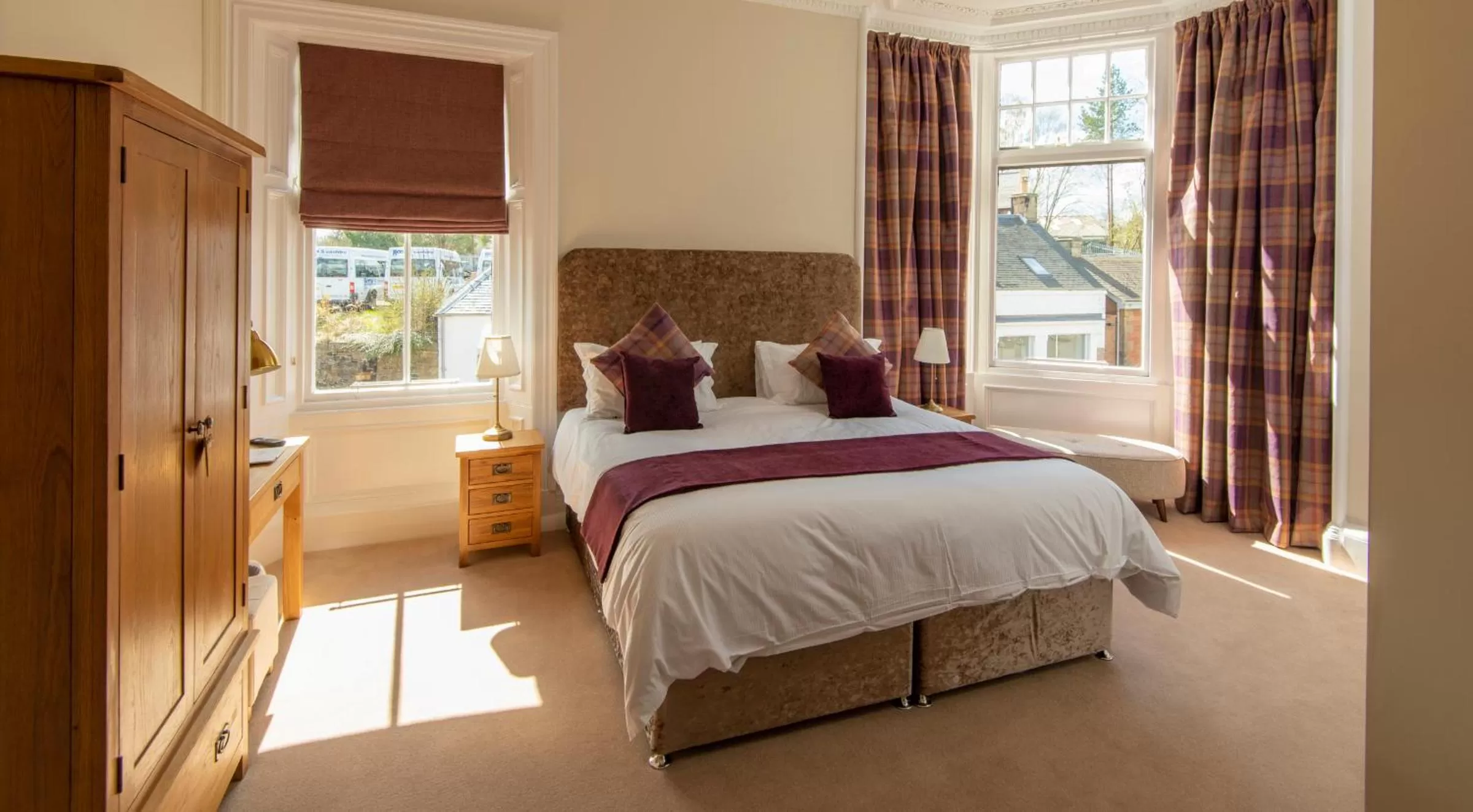 Bedroom, Bed in Dryburgh Arms Pub with Rooms