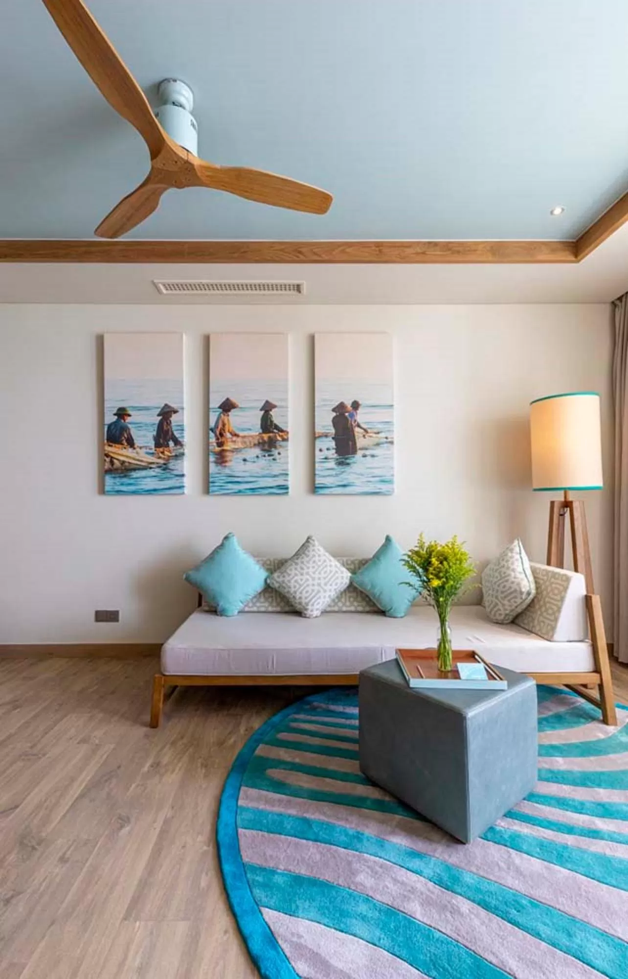 Living room, Bed in Fusion Suites Vung Tau