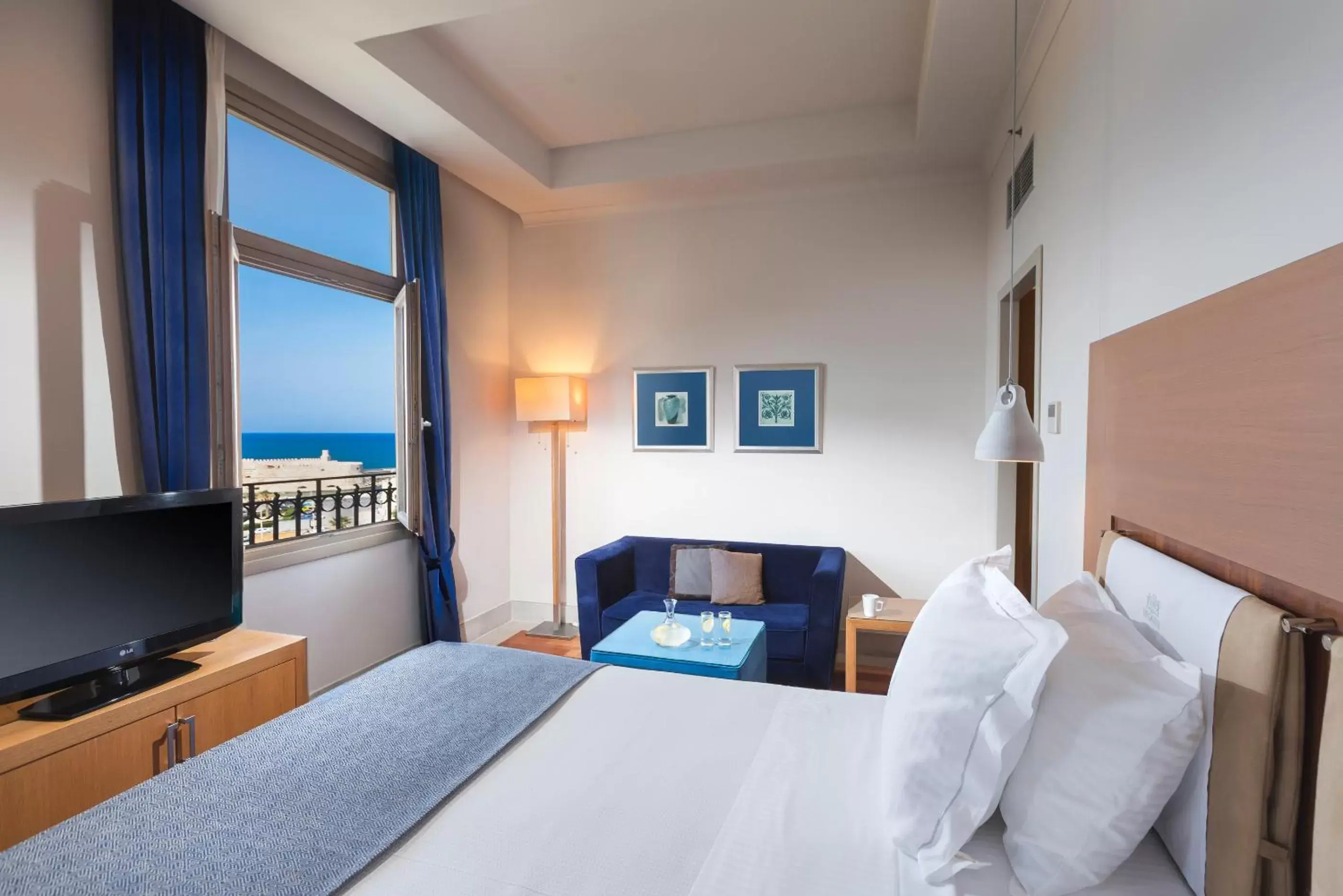 VIP Double Room with Sea & Venetian Fortress View in GDM Megaron, Historical Monument Hotel VIP Double Room with Sea & Venetian Fortress View in GDM Megaron, Historical Monument Hotel