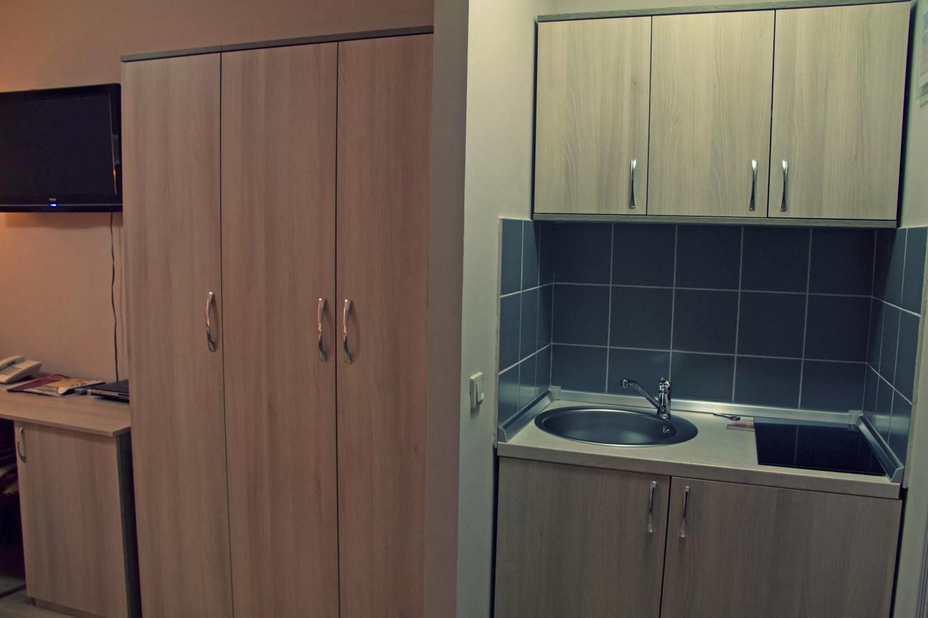 Kitchen or kitchenette, Kitchen/Kitchenette in Garni Hotel Tri O