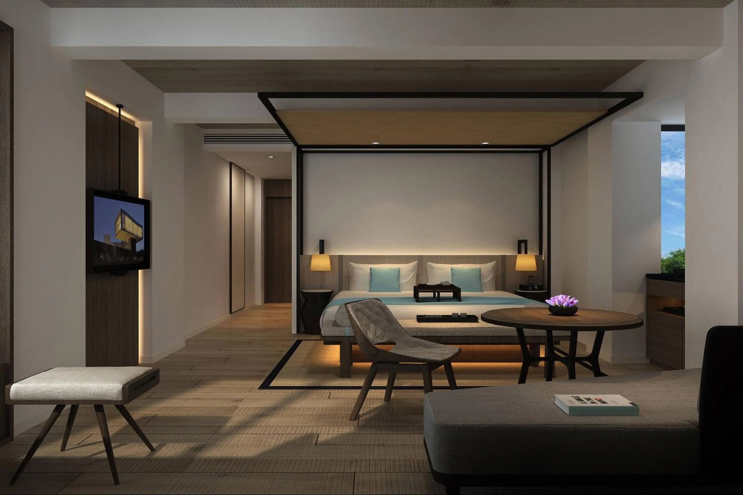 Photo of the whole room, Bed in The Sifang Hotel Nanjing, Autograph Collection