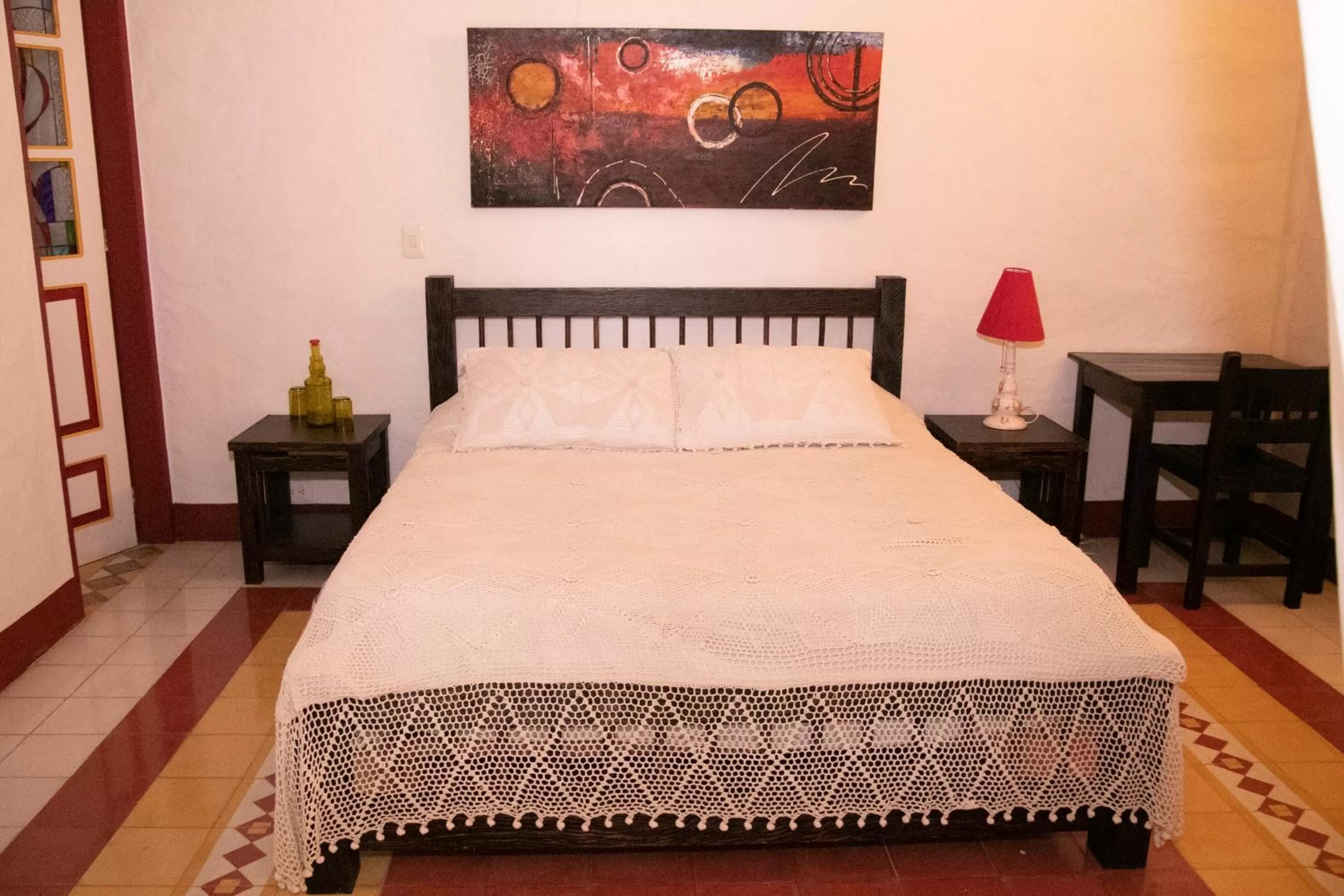 Bed in El Despertar Hotel