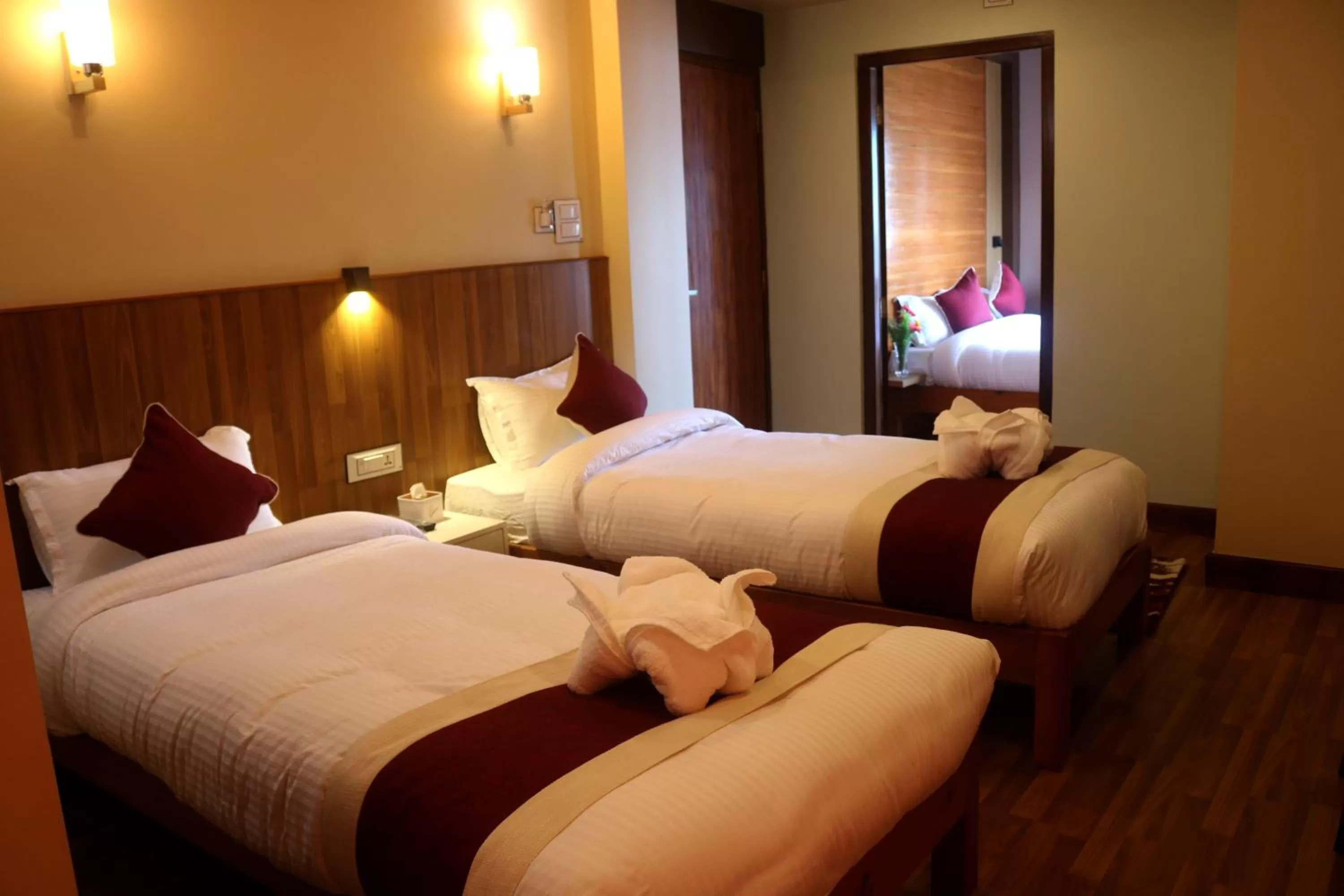 Photo of the whole room, Bed in Hotel Family Ties Pvt. Ltd.